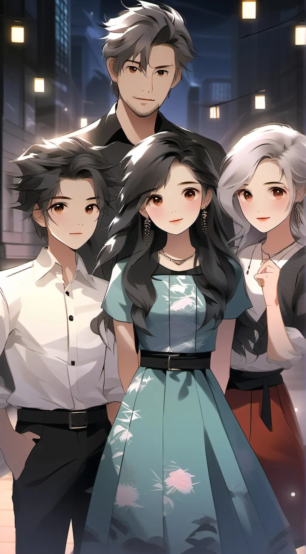 ai character: Ash Clien and Iris background