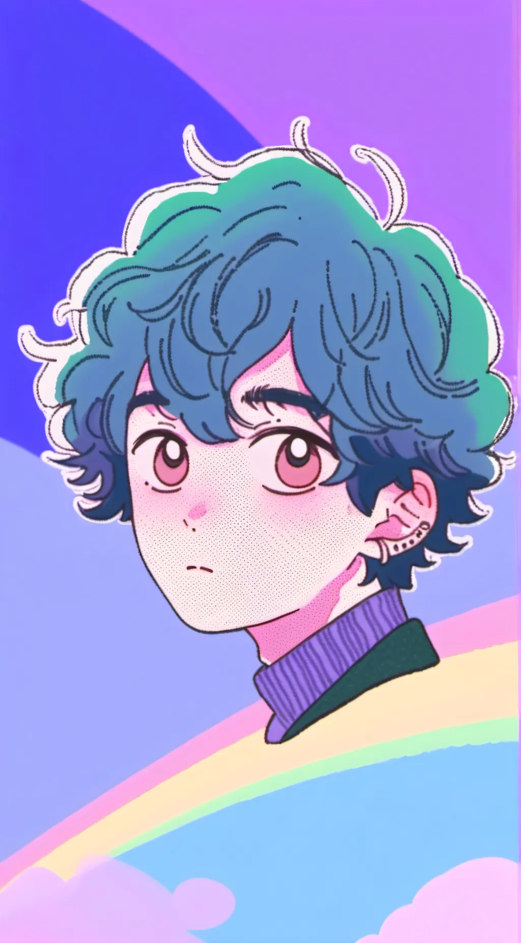 ai character: Rainbow bot background