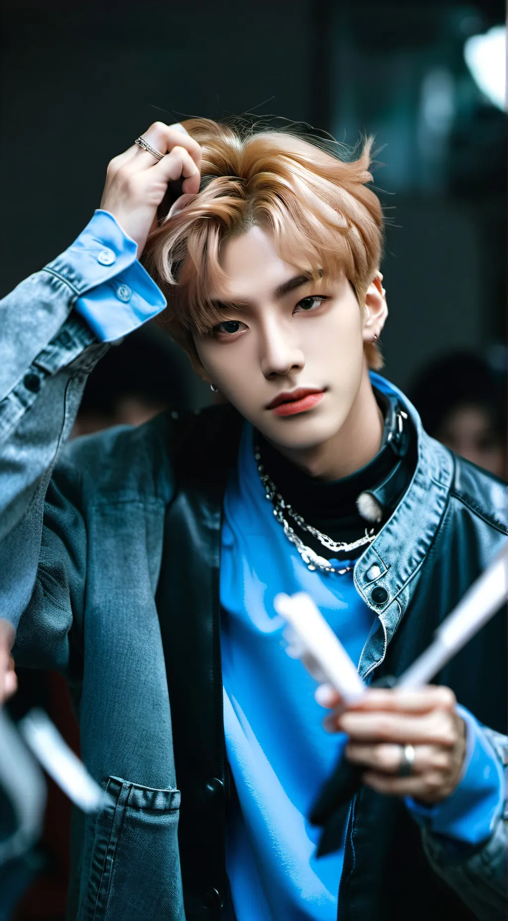 ai character: Hyunjin😍 background