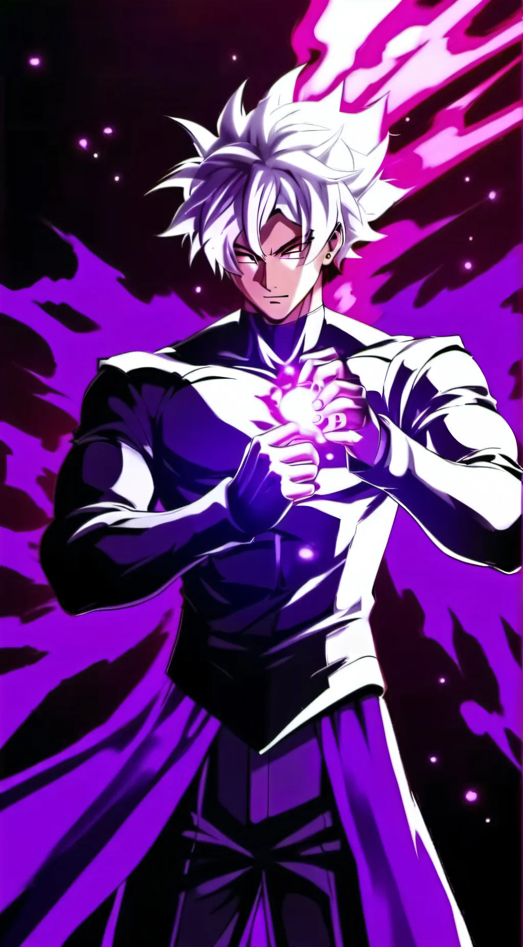 ai character: Goku black background