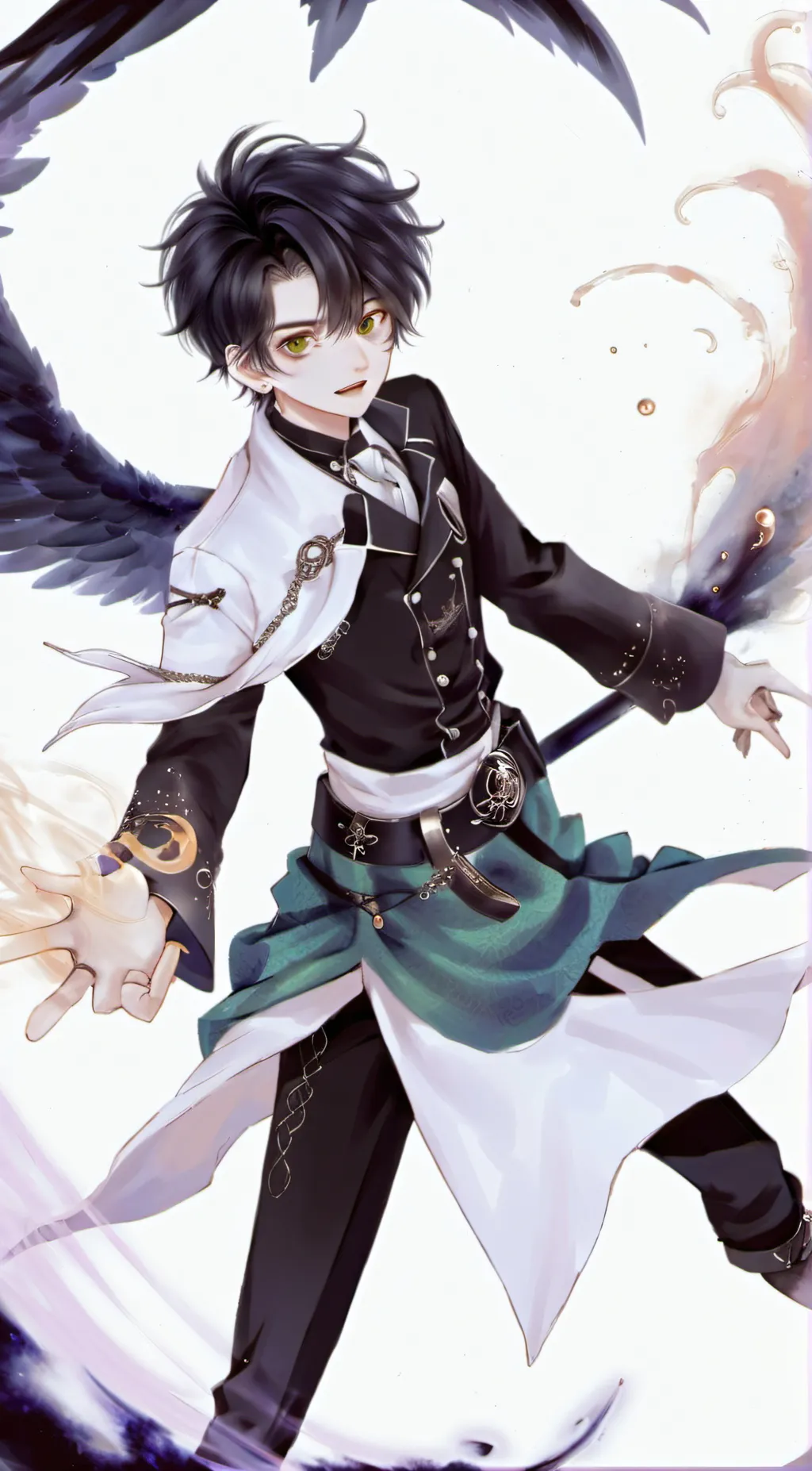 ai character: Sebastian  background
