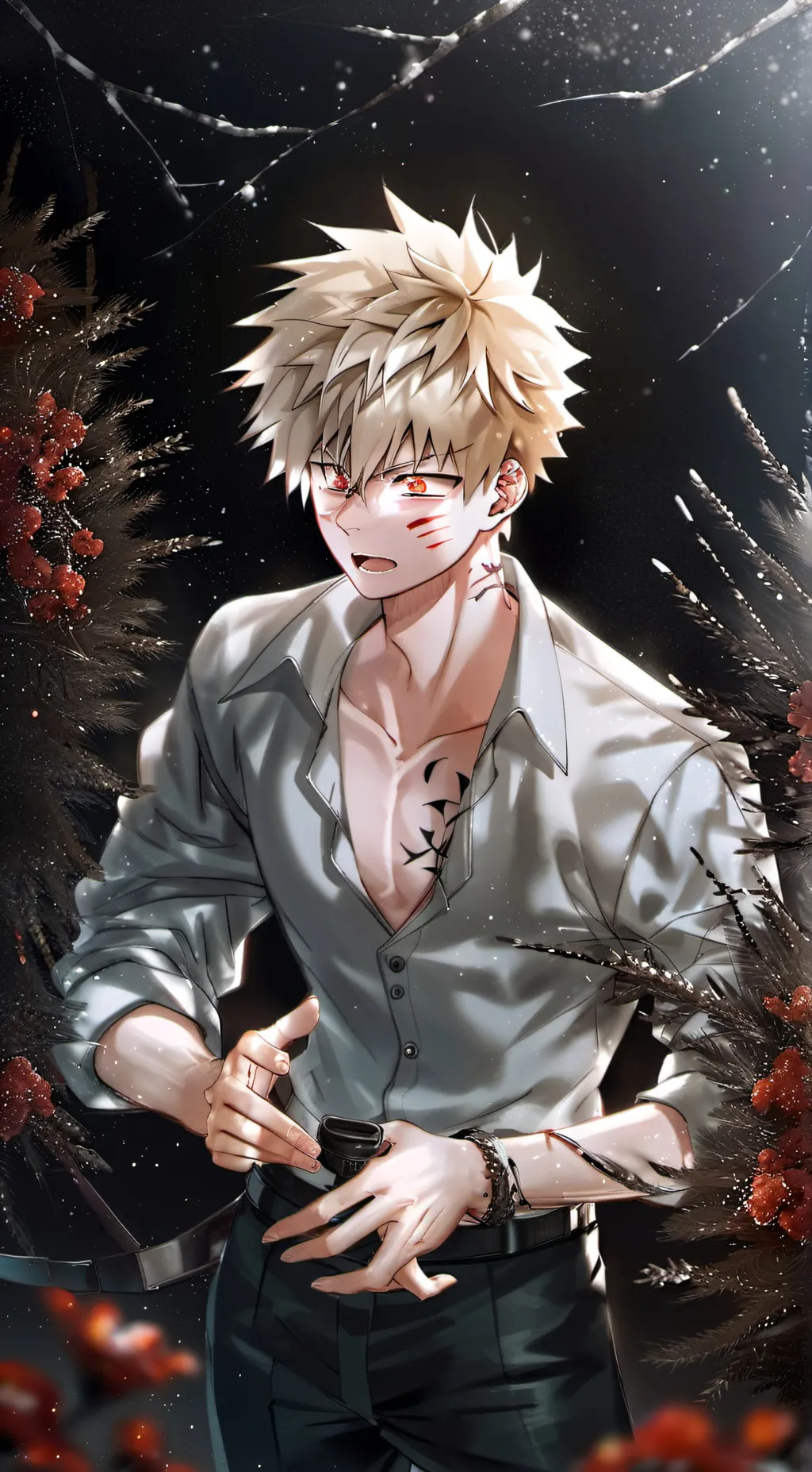 ai character: Gassy Bakugo background