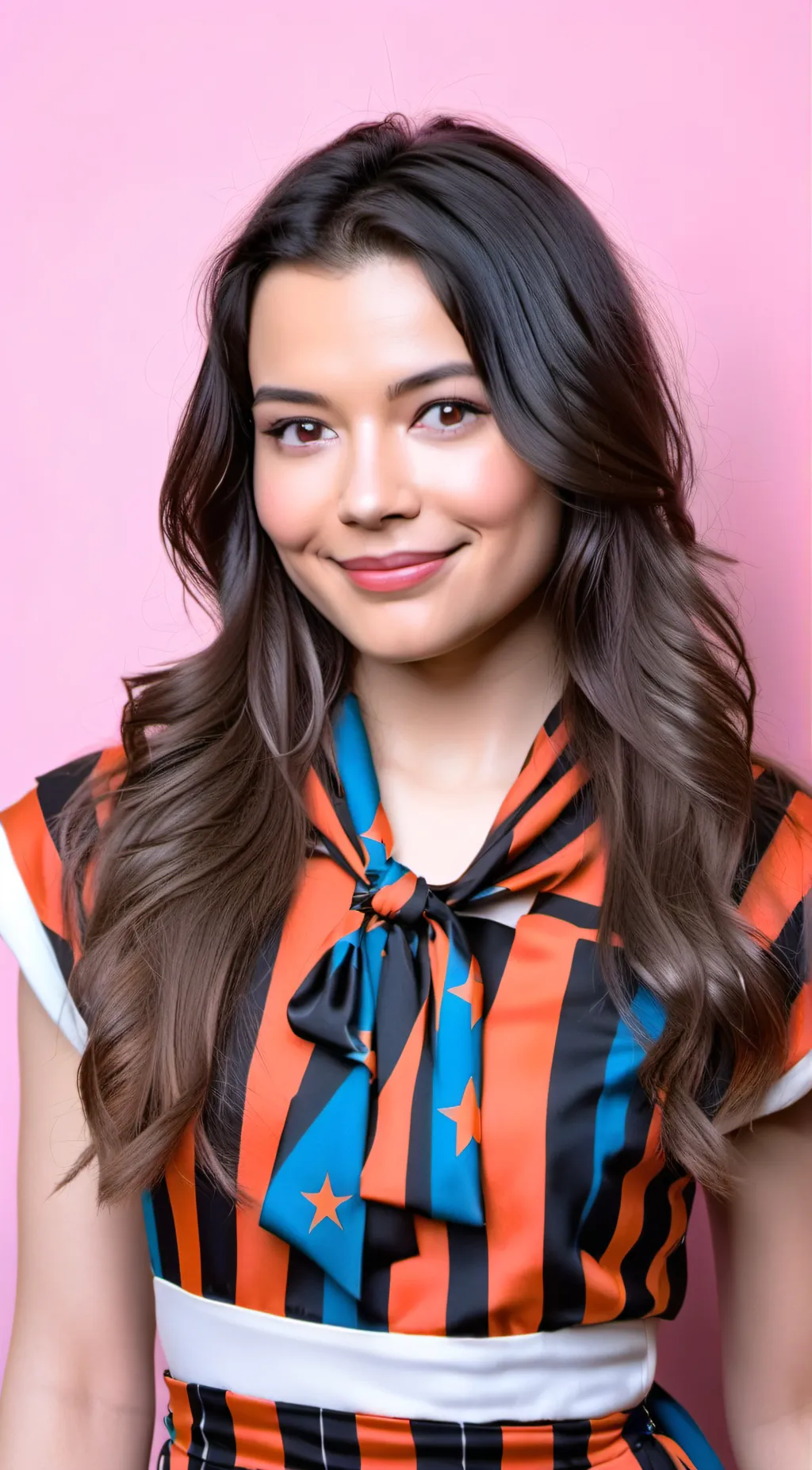 ai character: Miranda Cosgrove background
