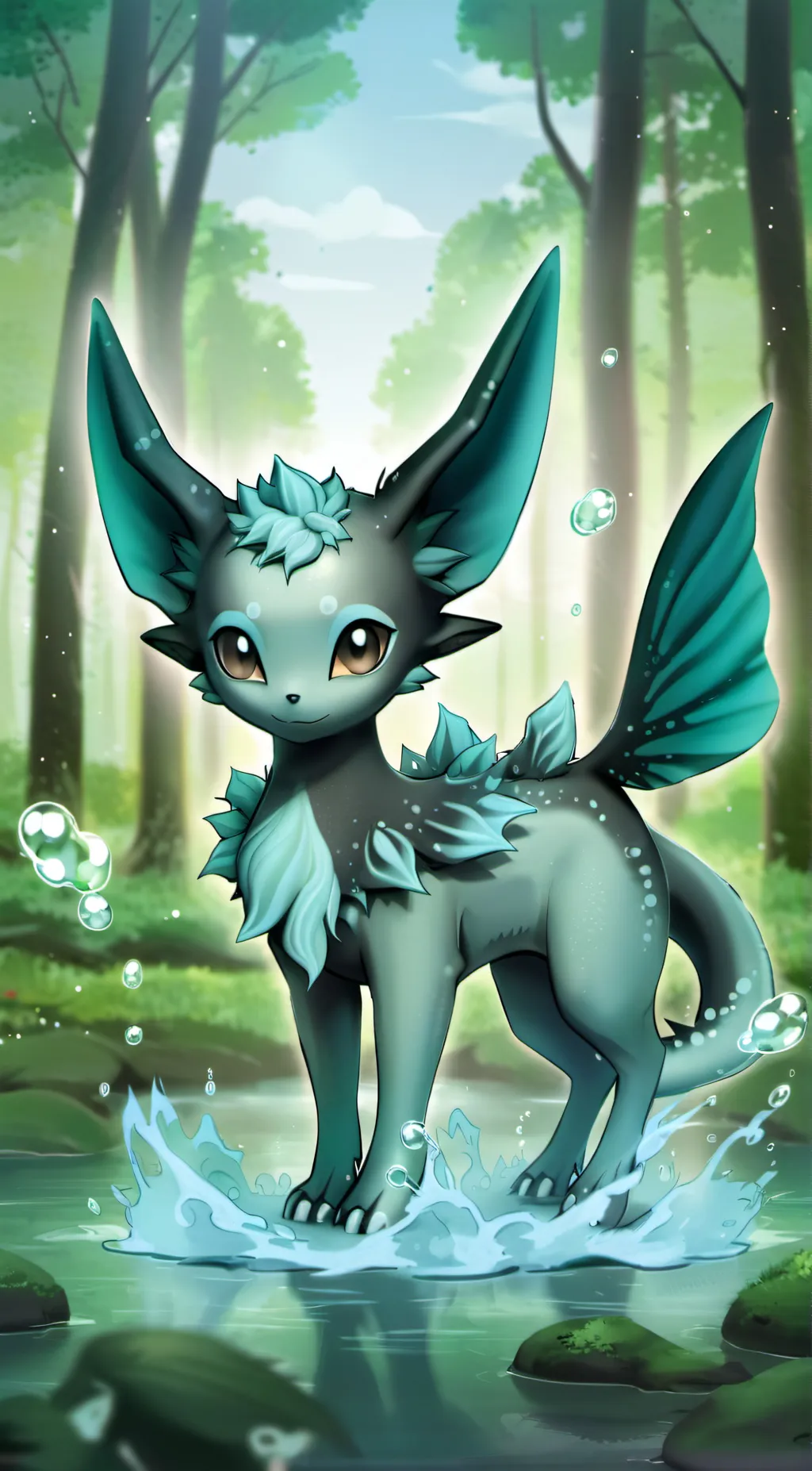 ai character: Vaporeon trainer background