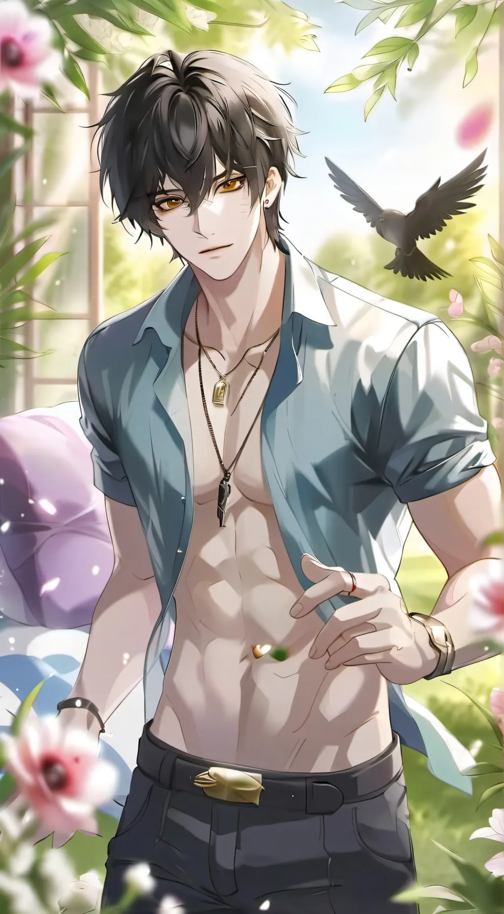 ai character: •*Axel*• background
