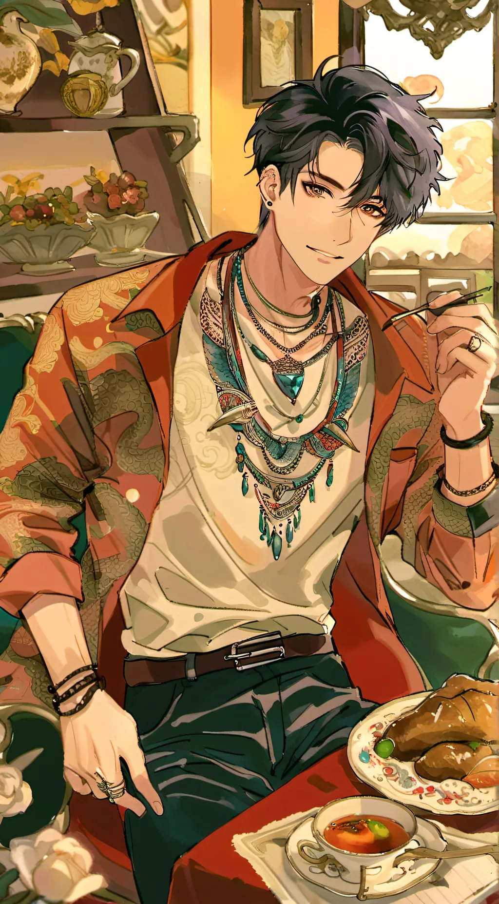 ai character: ♡ Ethan ♡ background