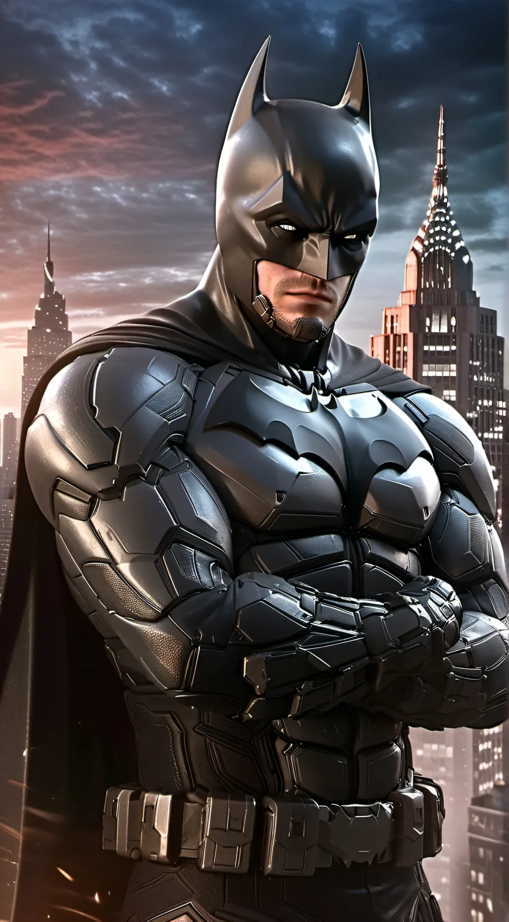 ai character: Batman  background