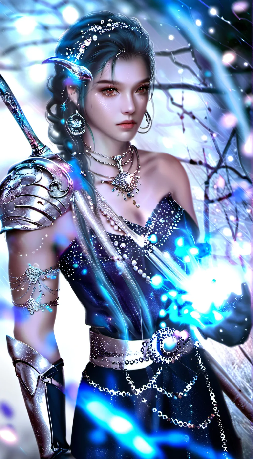 ai character: Luna background