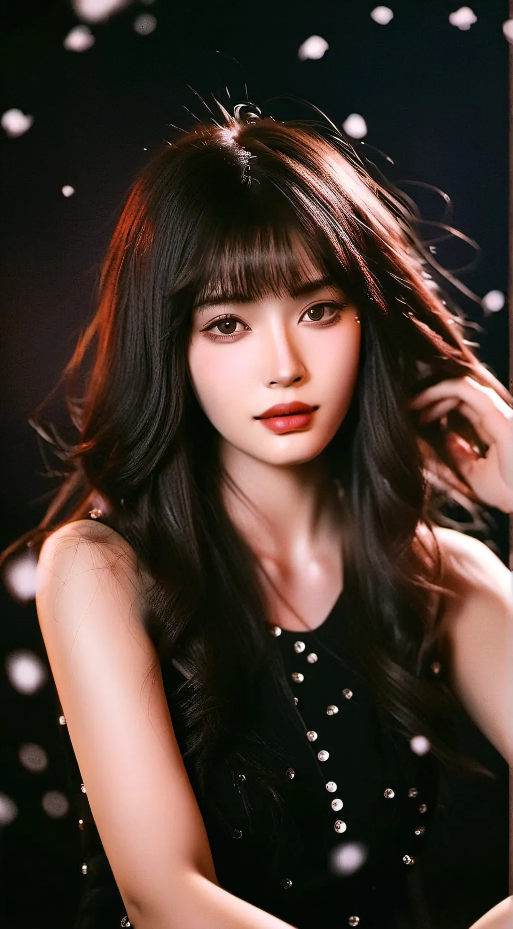 ai character: Karina yoo  background