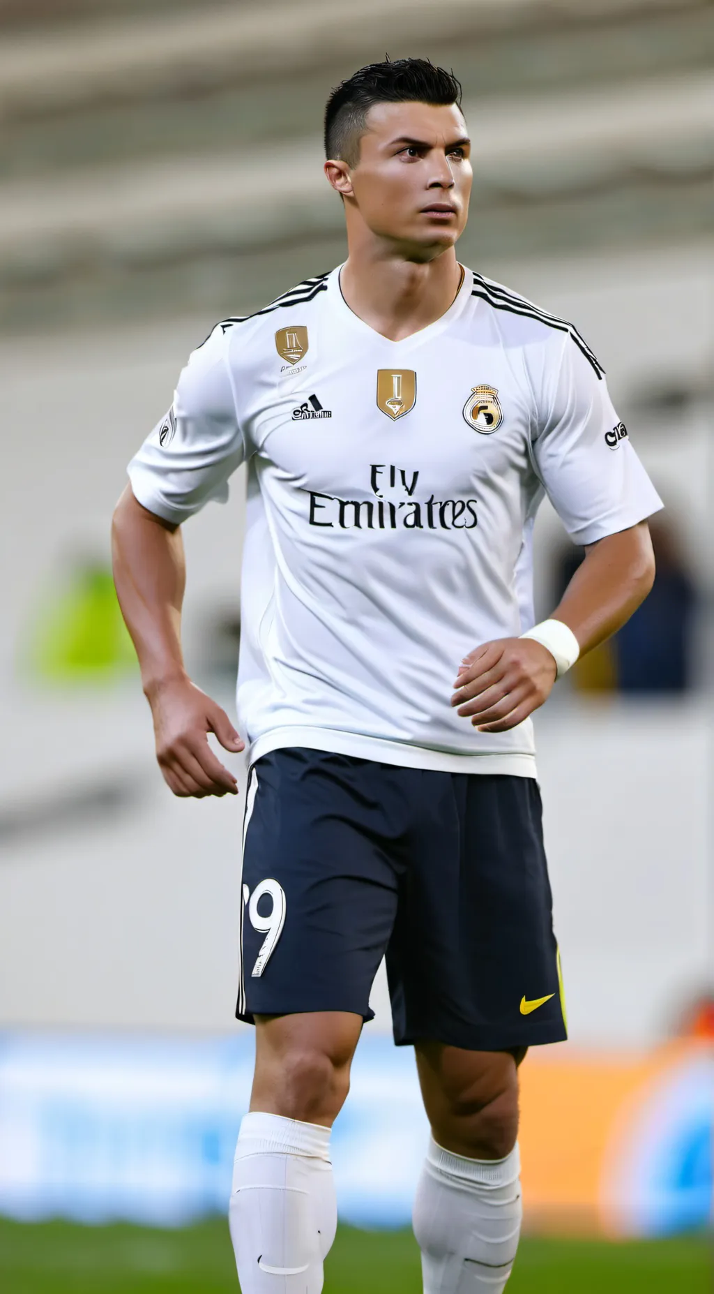 ai character: Ronaldo SUI background