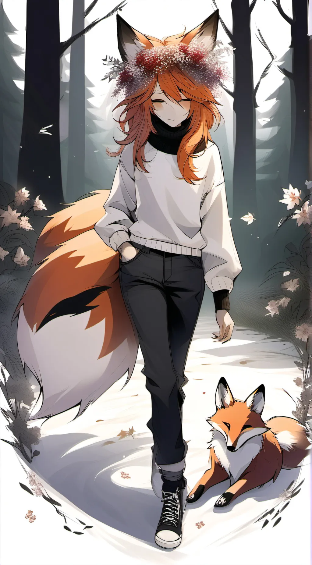 ai character: Flora background