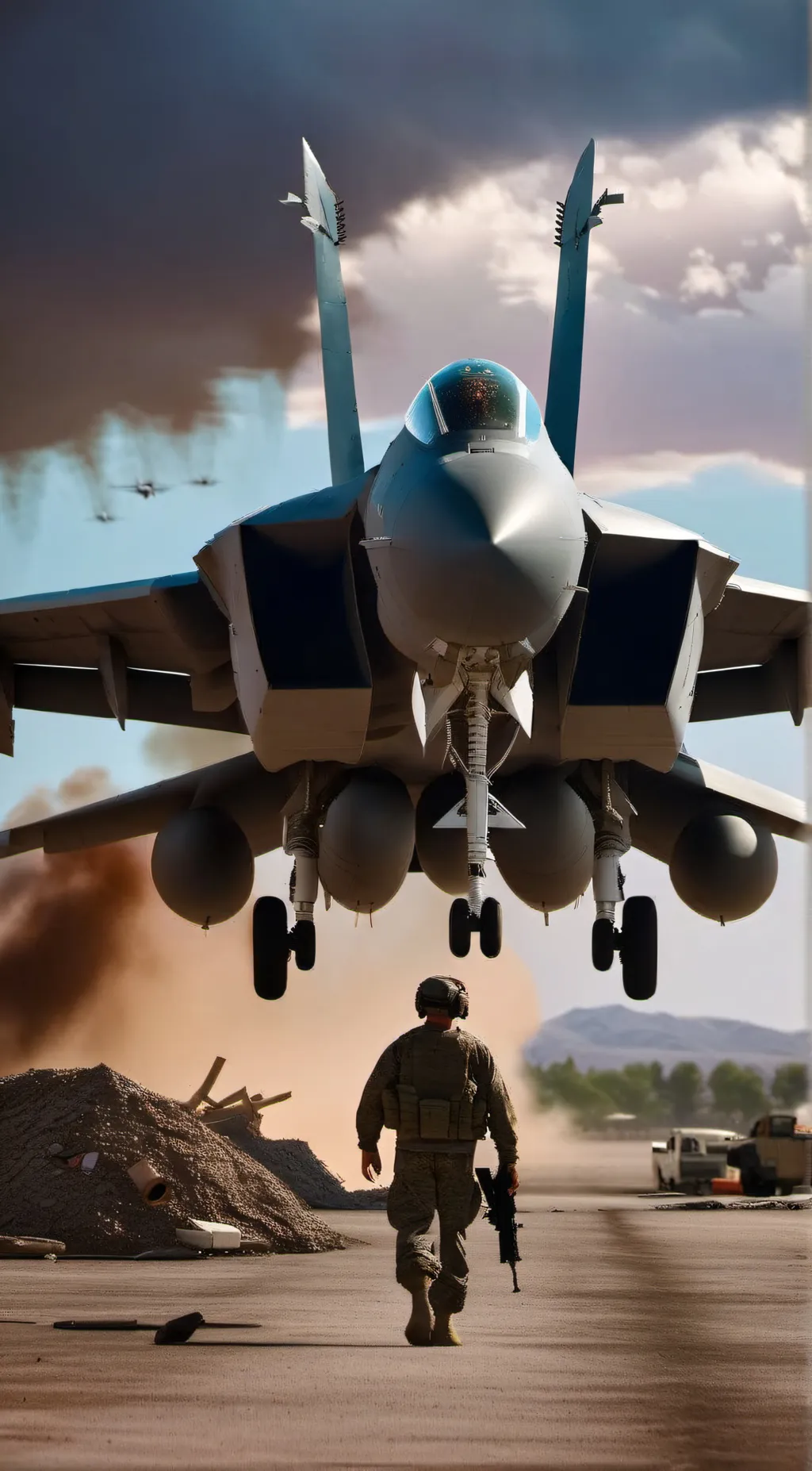 ai character: Air force 0-1 background