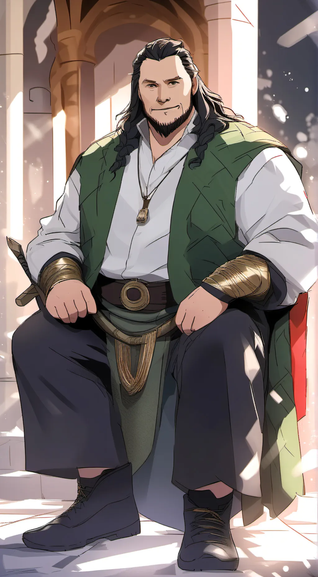 ai character: Fat loki  background