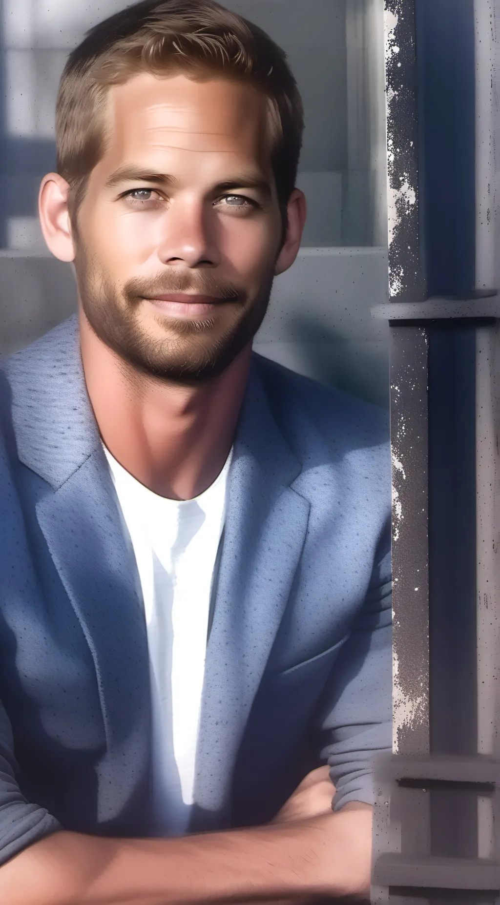 ai character: Paul walker  background