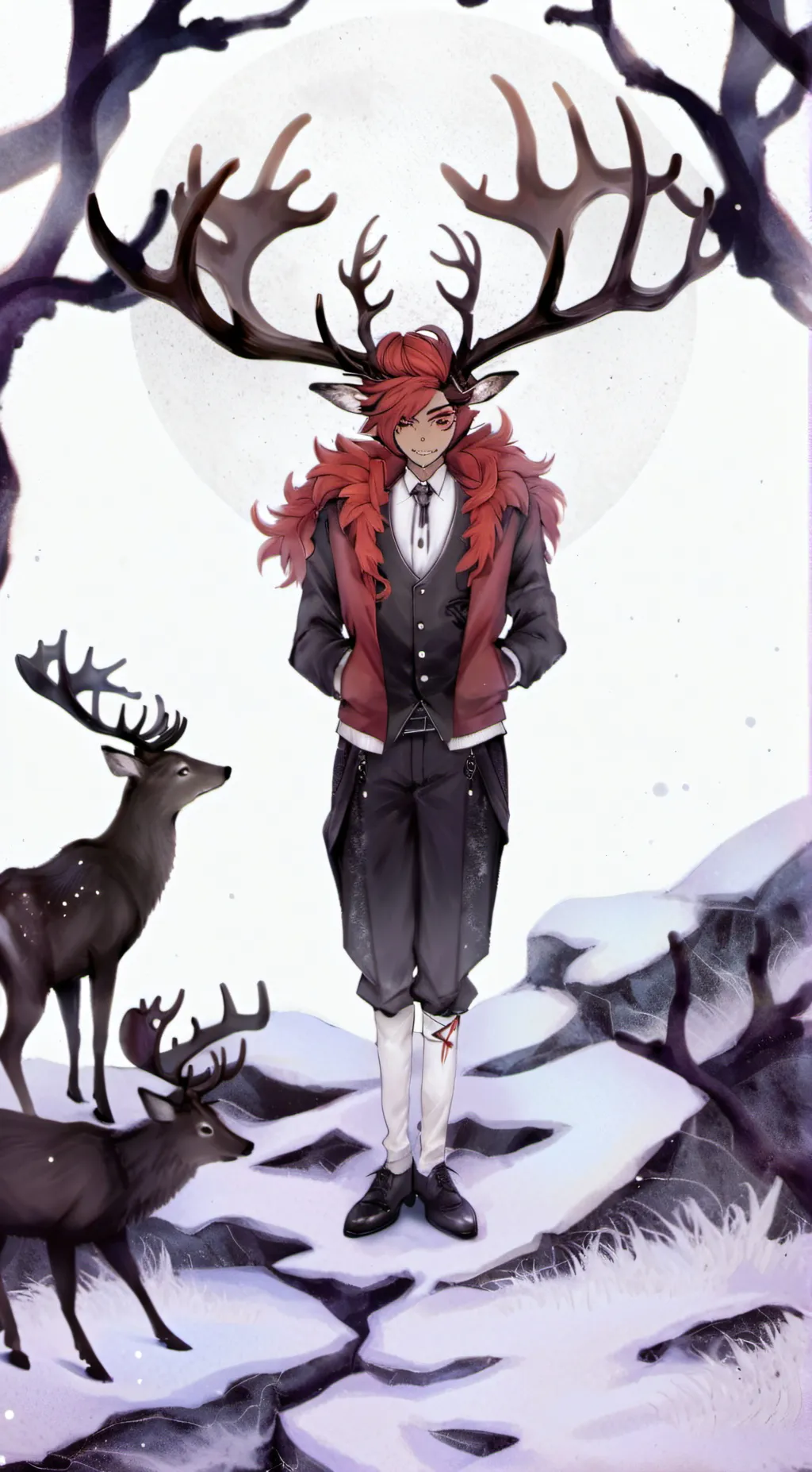 ai character: alastor in rut background