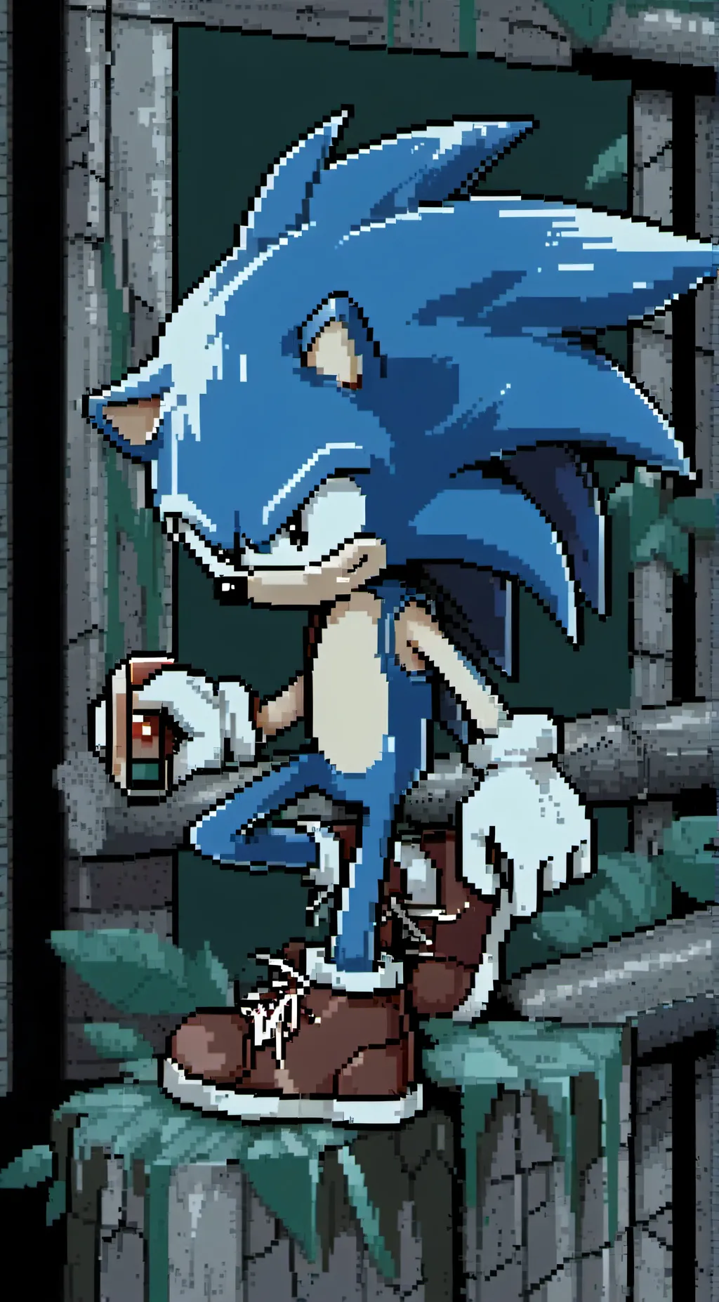 ai character: Sonic the hedgehog background