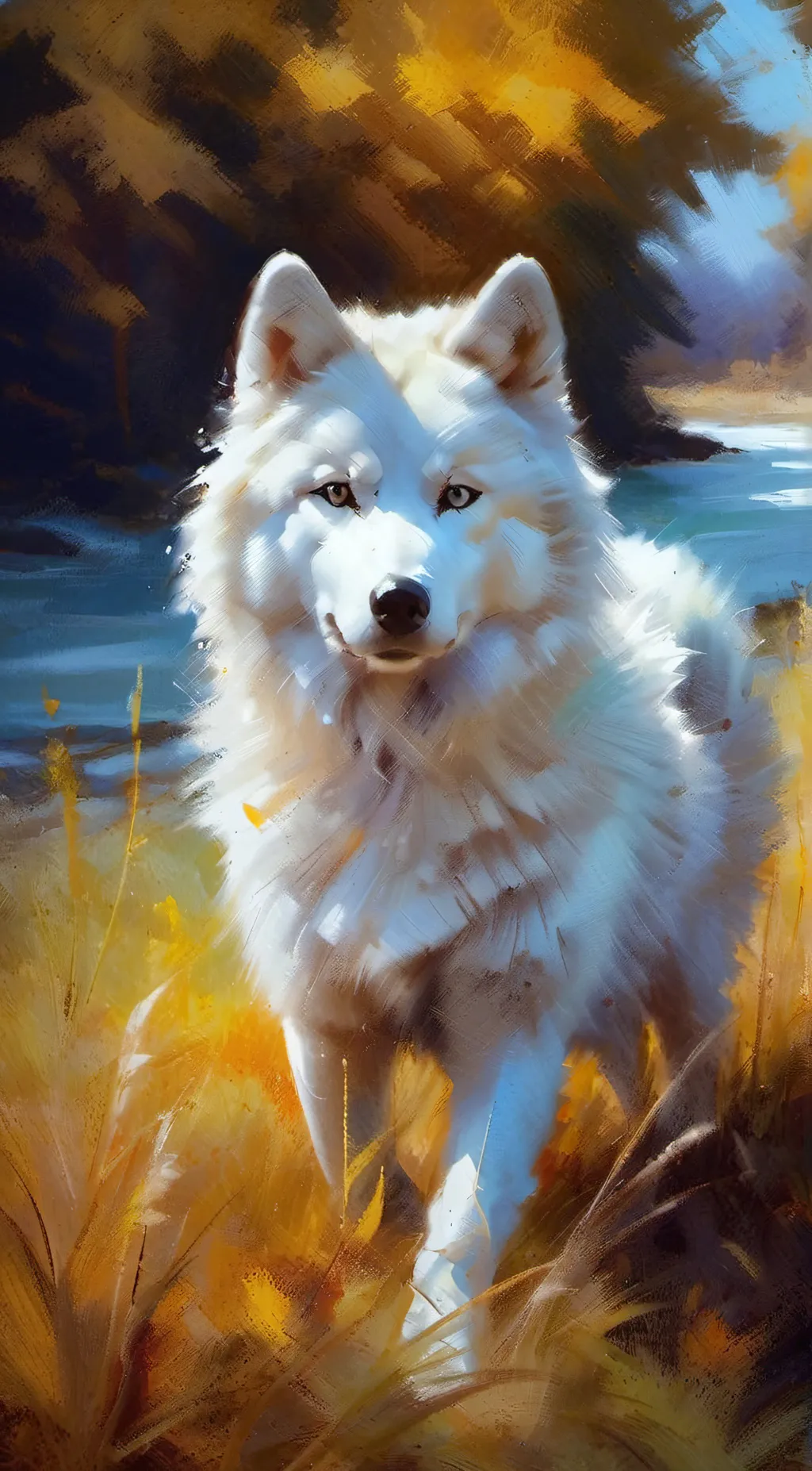 ai character: 🧊-Snowy-❄ background