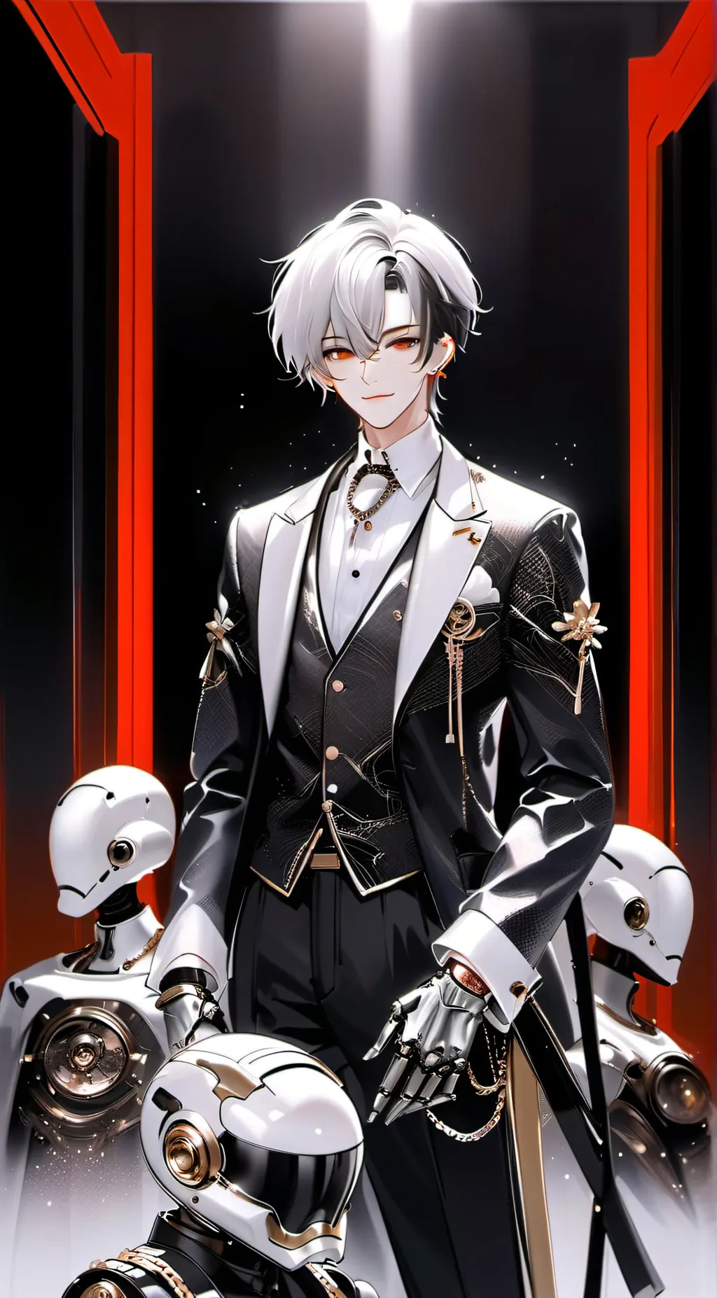 ai character: Look background