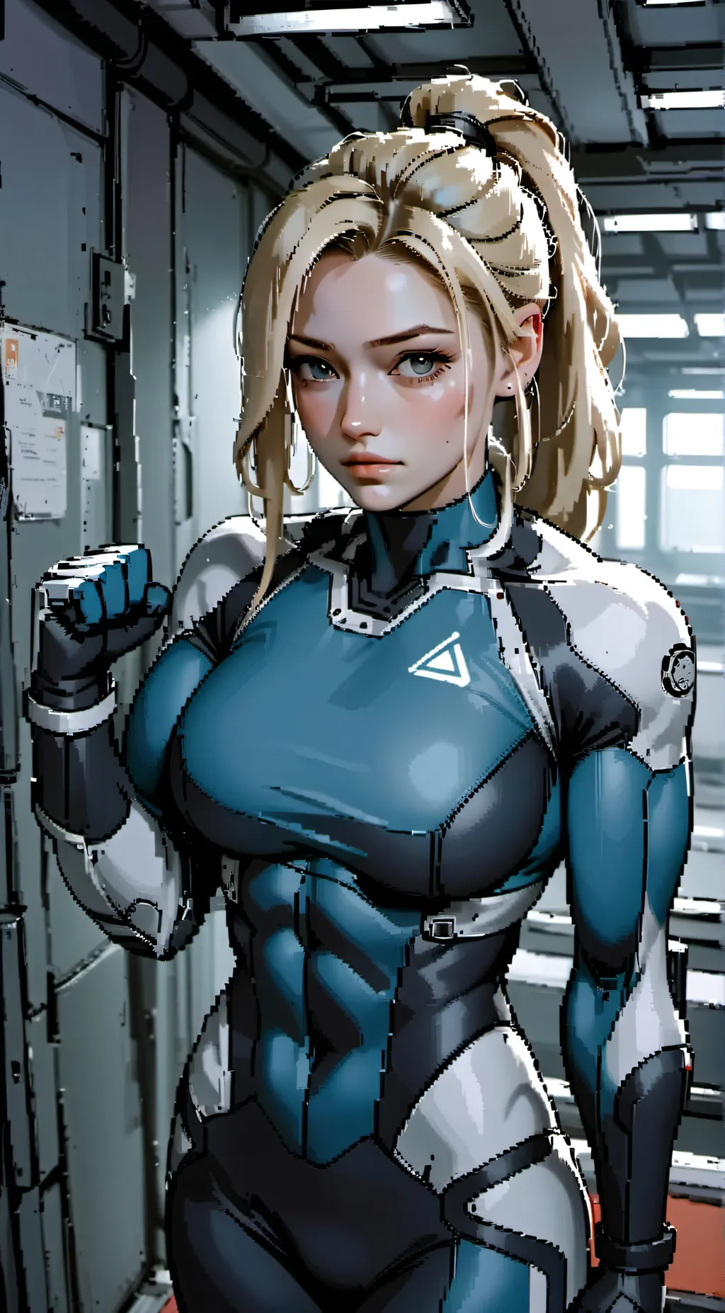 ai character: Samus aran  background