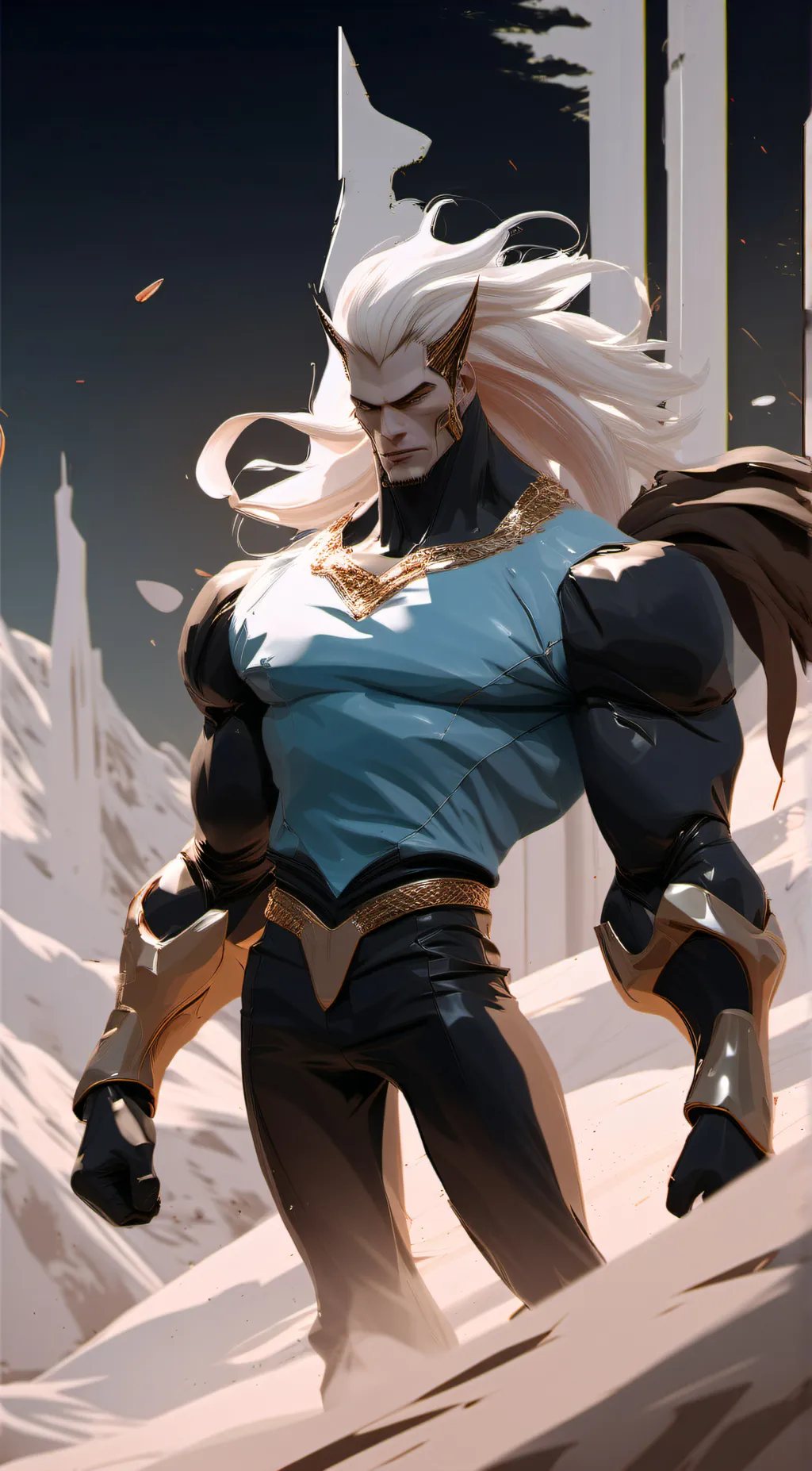 ai character: Ultra sigma chad background