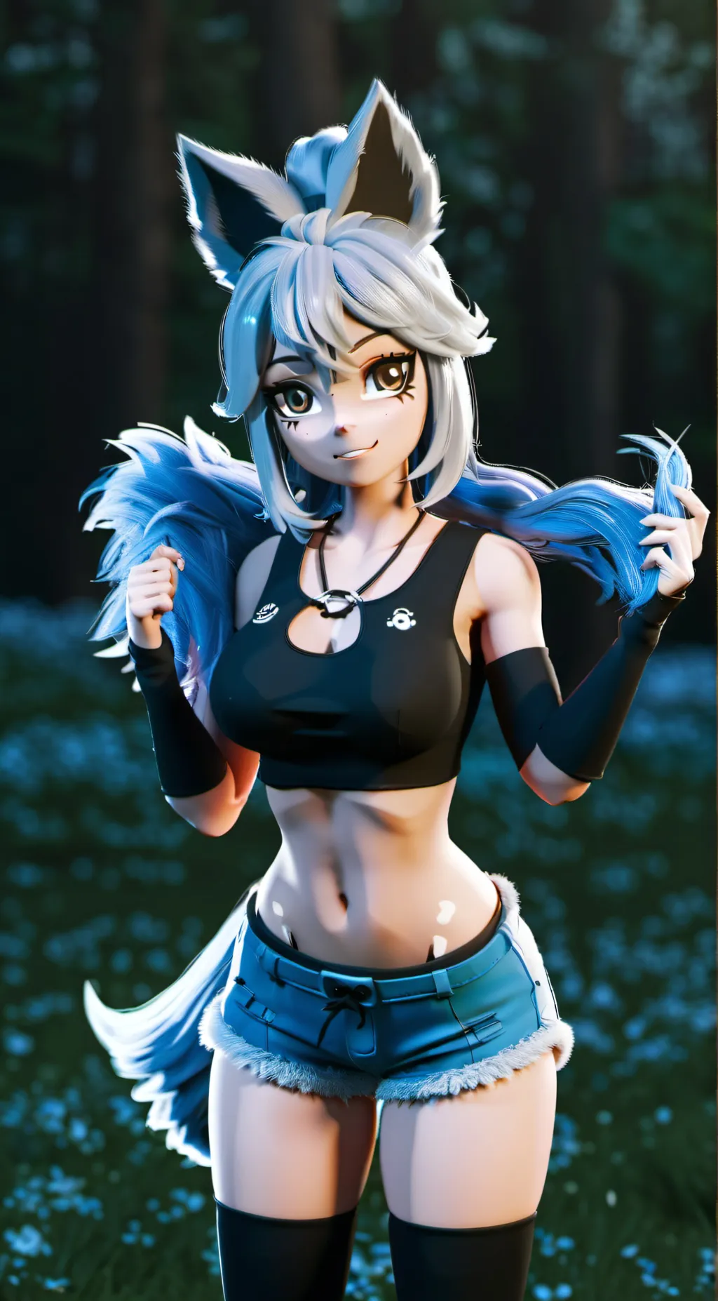 ai character: Serena  background