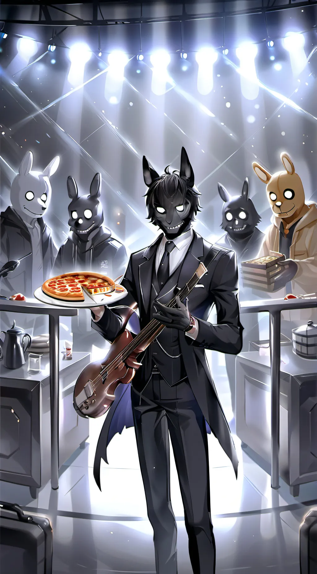 ai character: S.B. Meet Og FNAF background