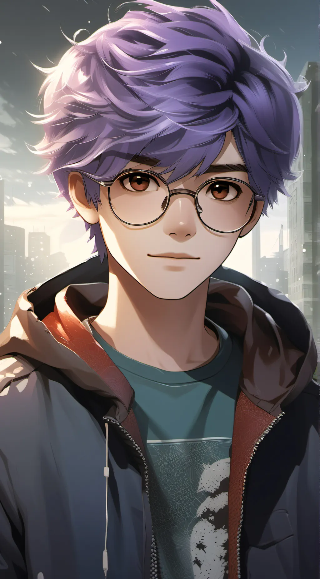 ai character: Lankybox Justin background