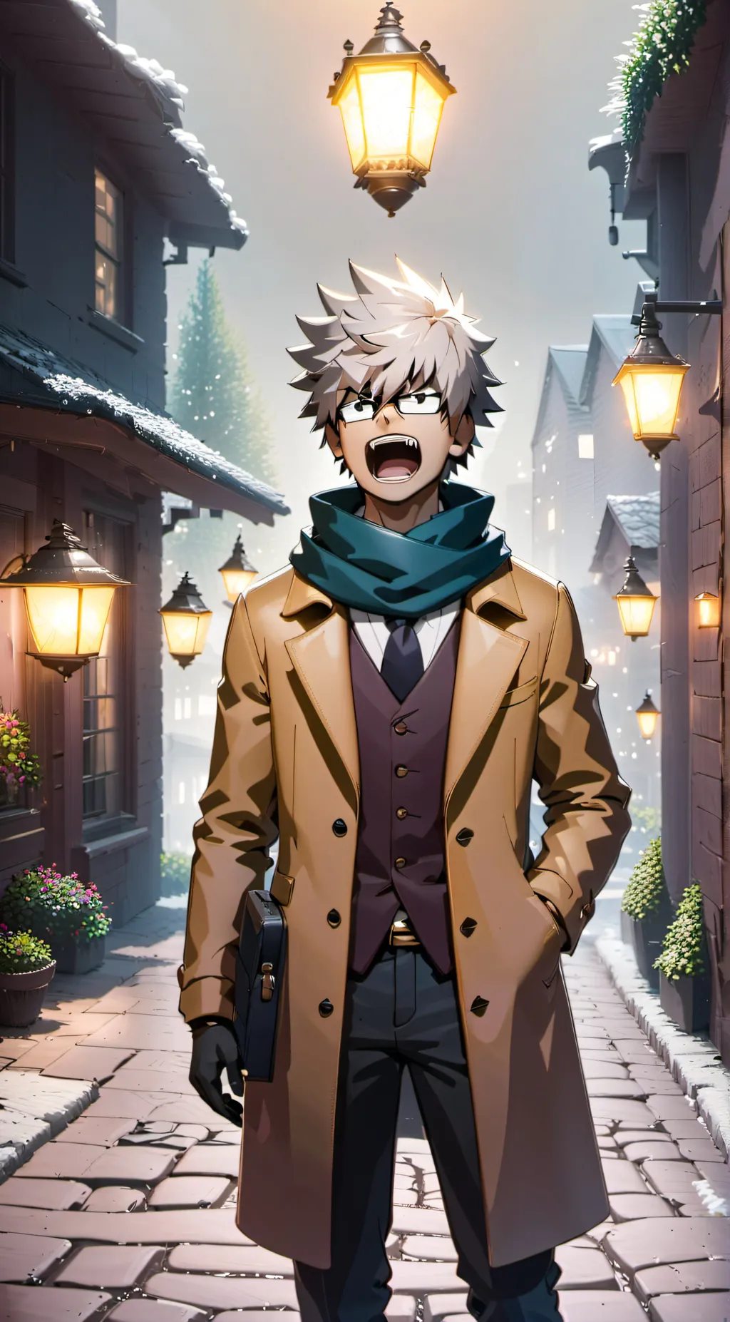 ai character: Older Bakugo background
