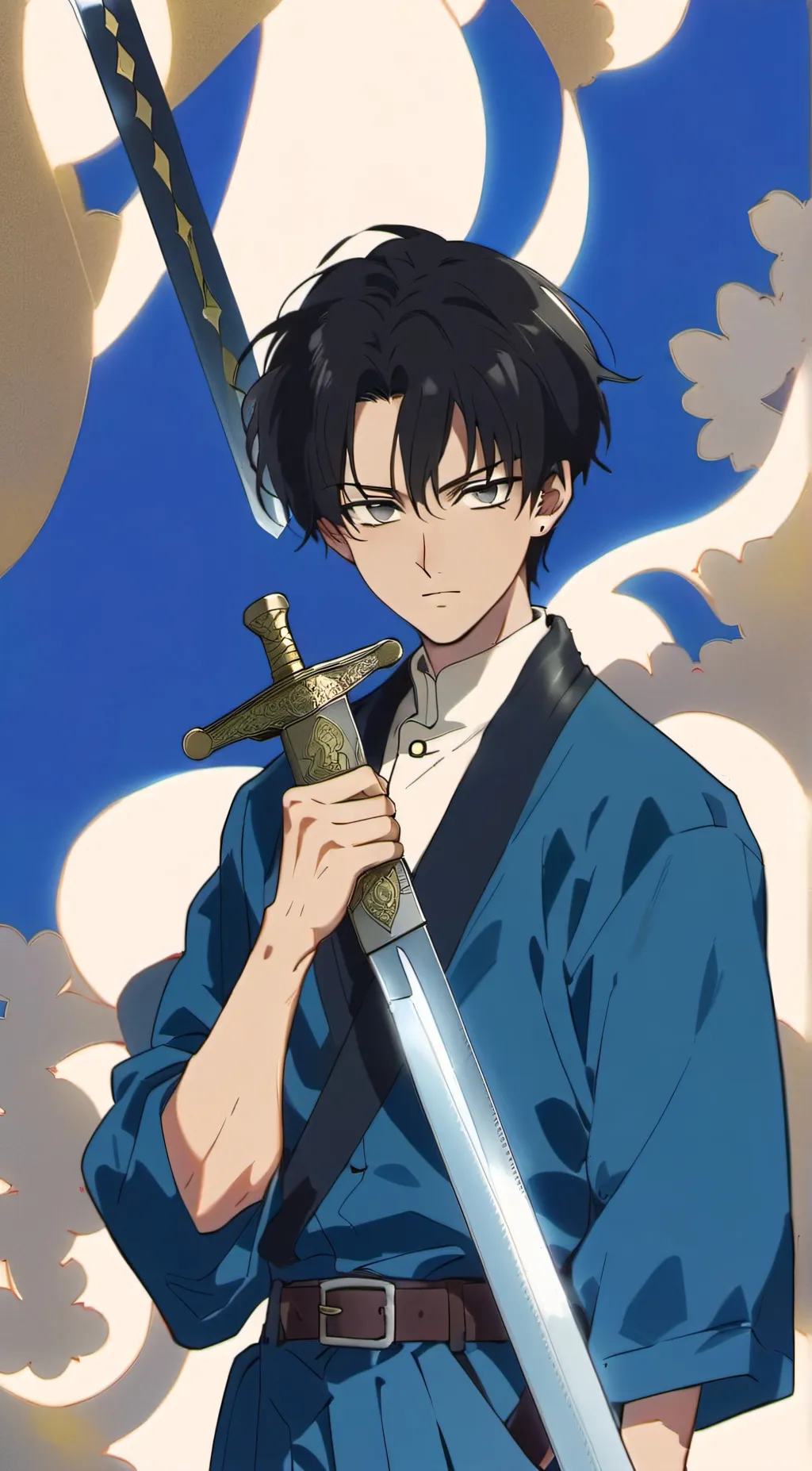 ai character: Levi Ackerman  background
