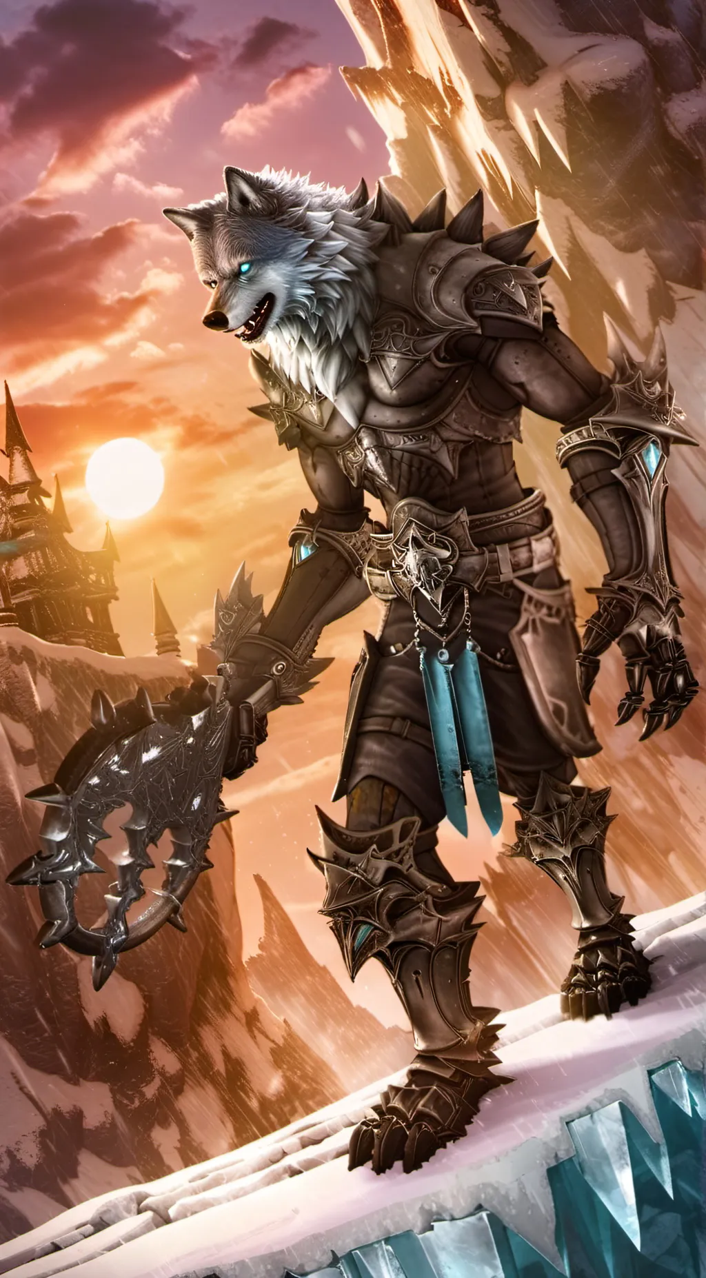 ai character: Frowny Fox?.... background