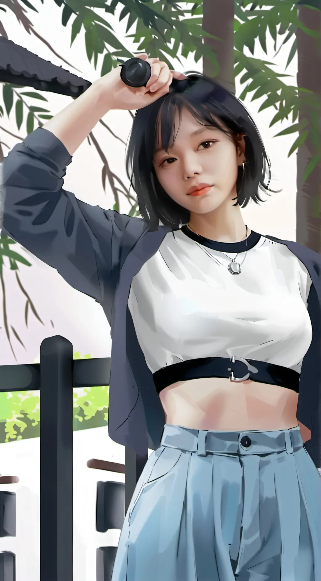ai character: lea background