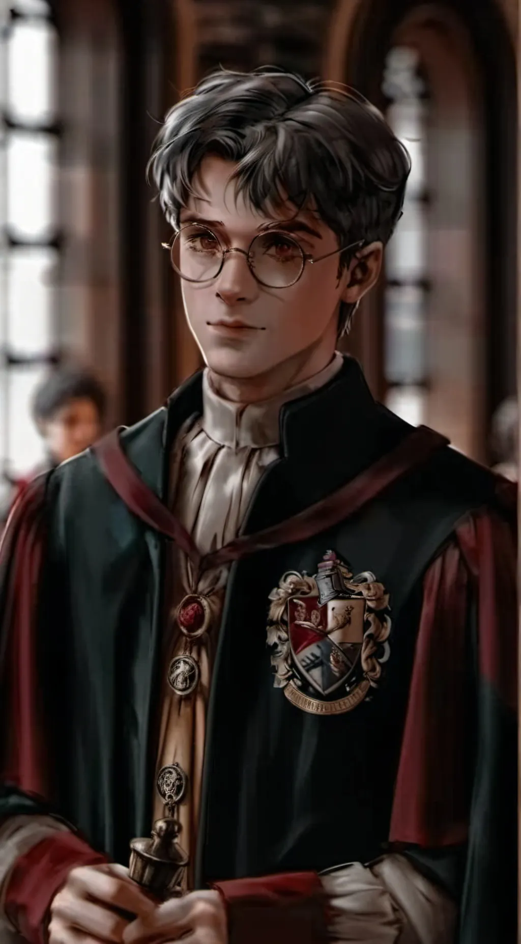 ai character: harry potter  background