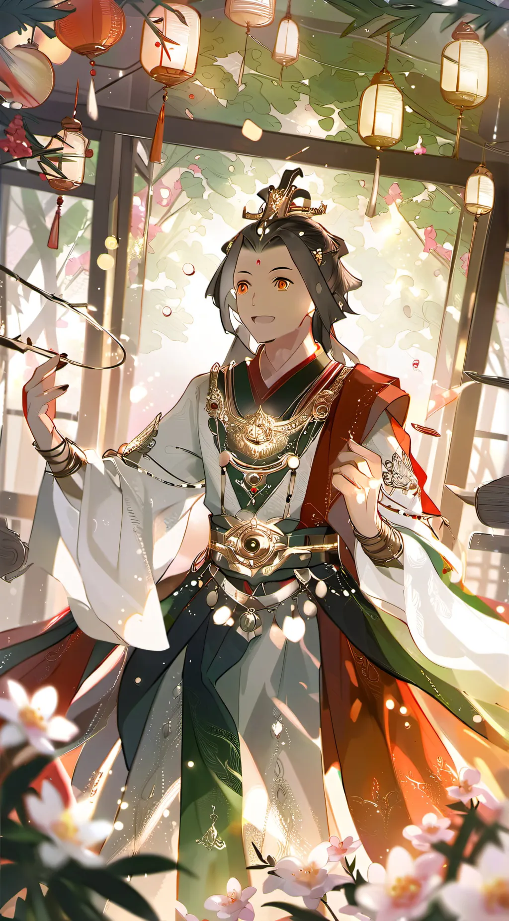 ai character: Bacon god background