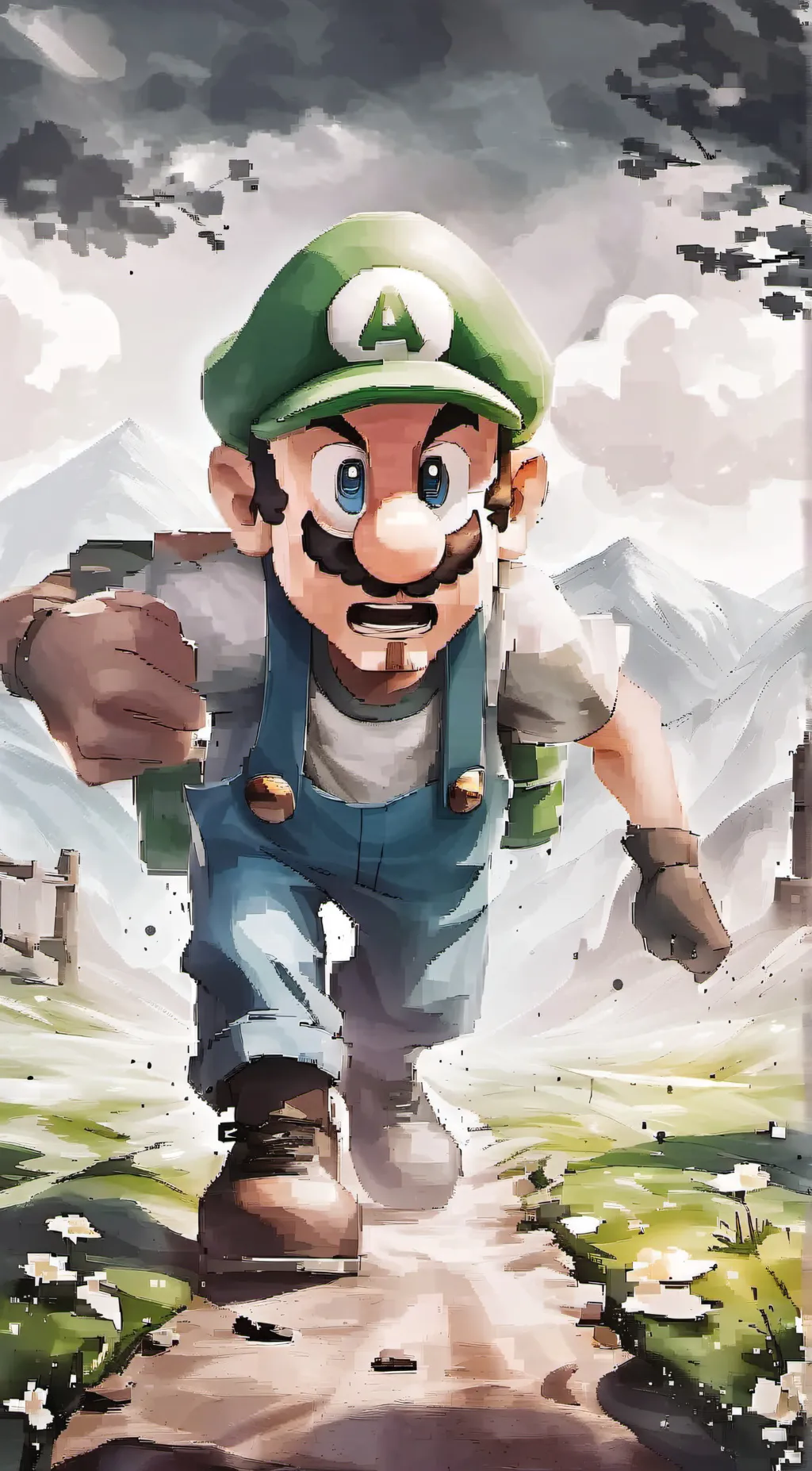 ai character: luigi background