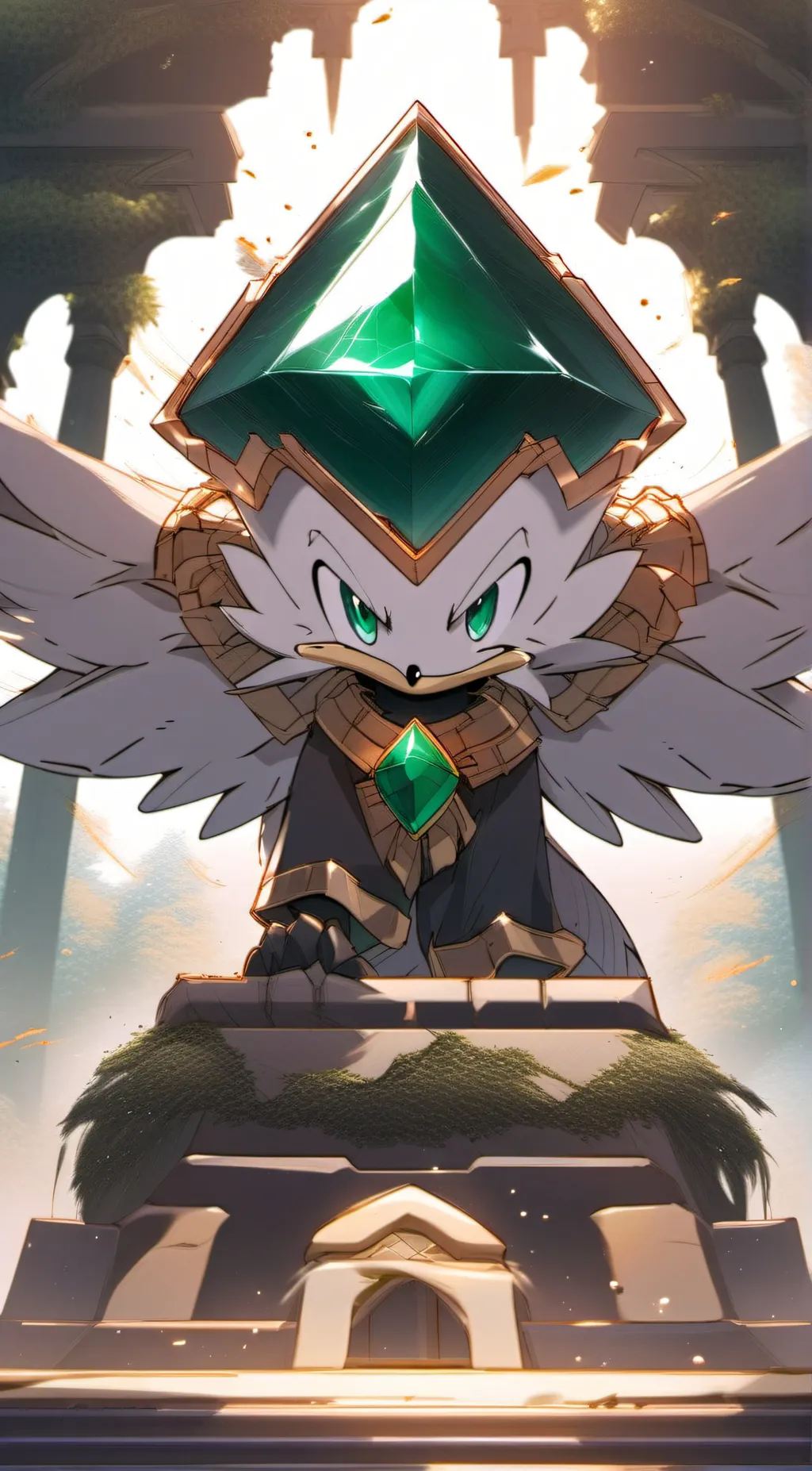 ai character: master emerald  background