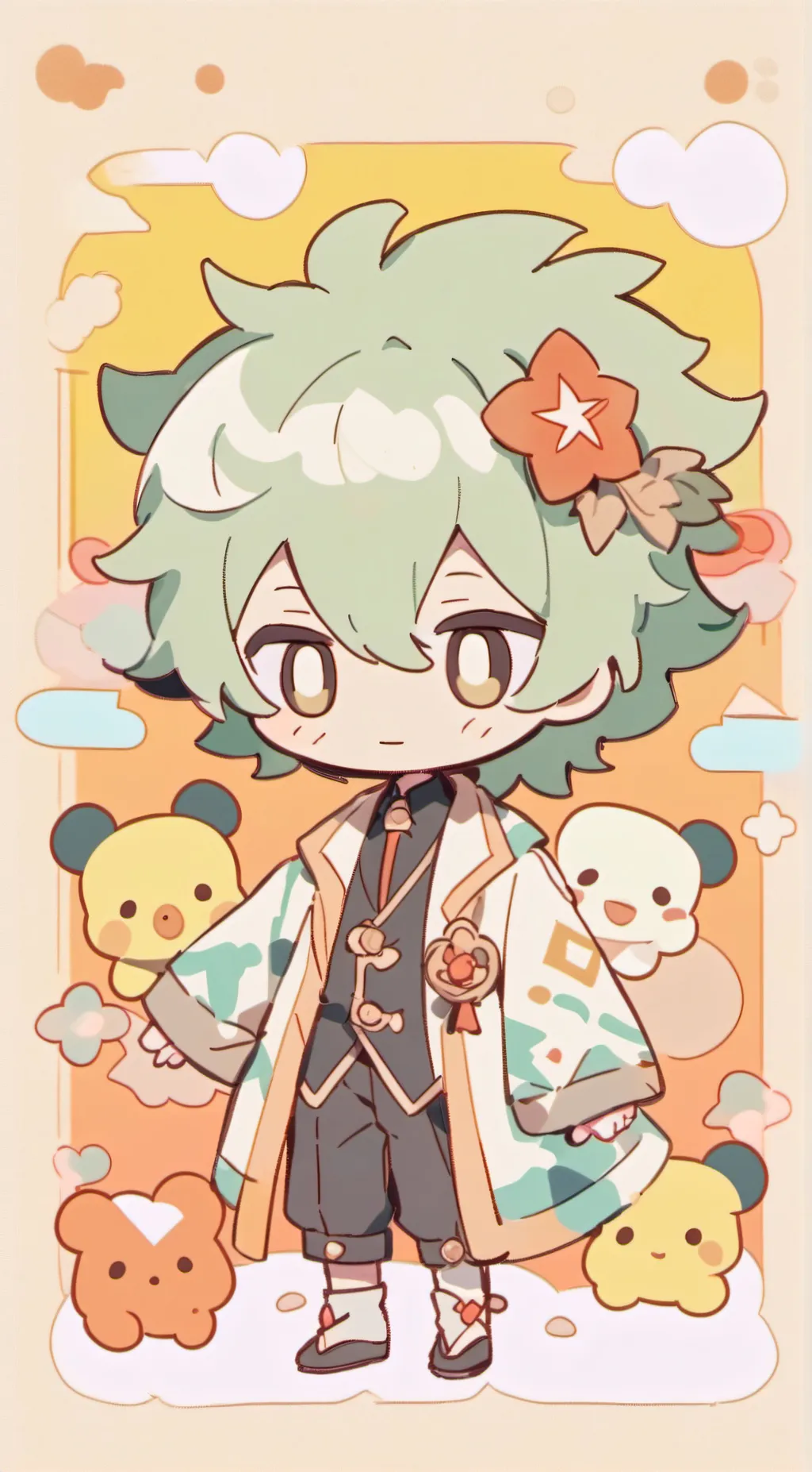 ai character: gay background