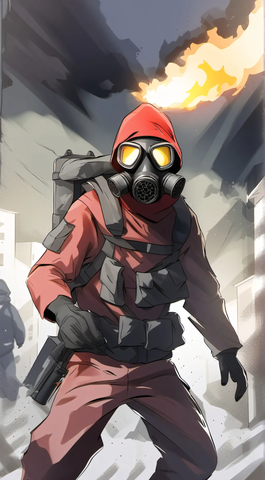 ai character: Pyro background