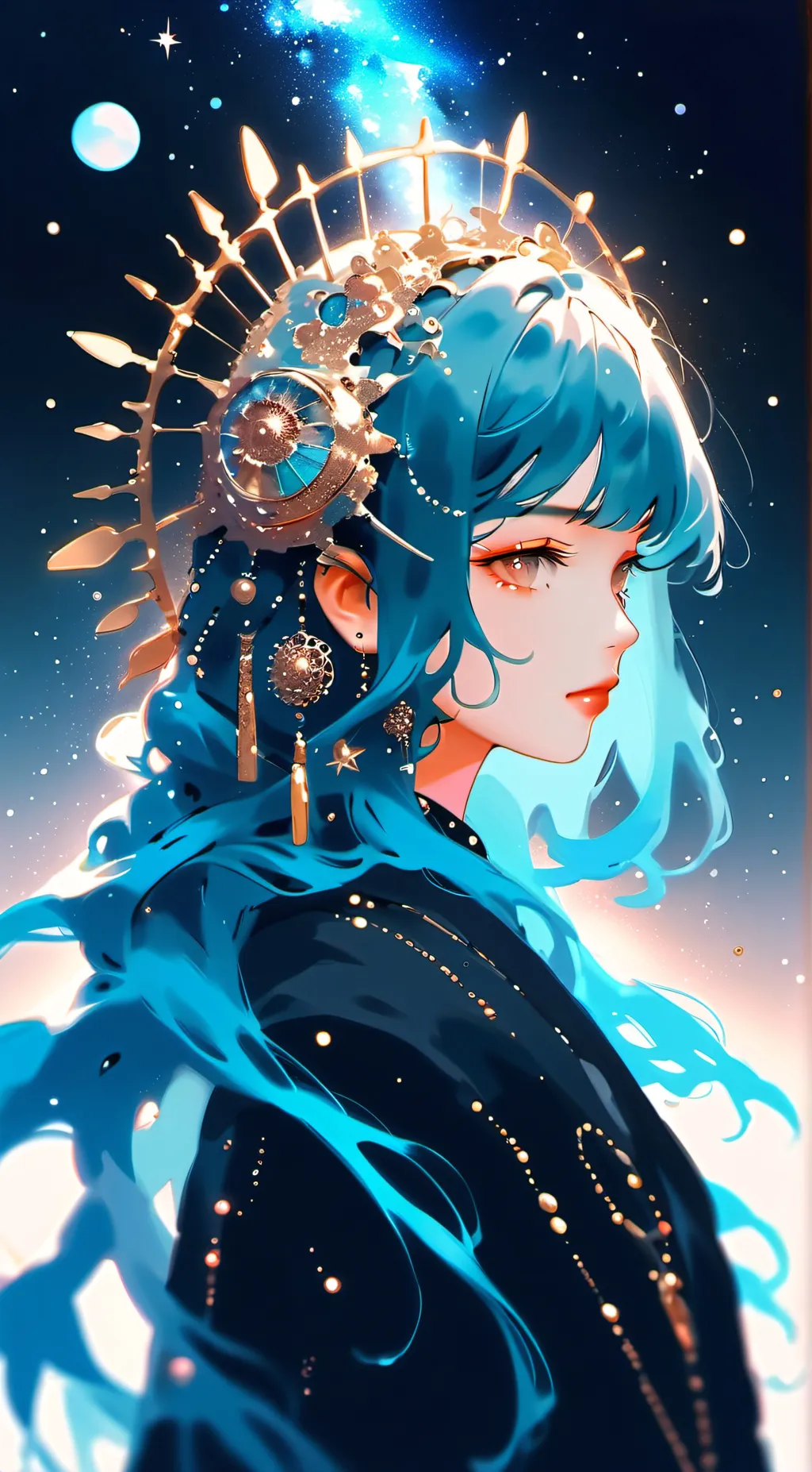 ai character: Aurora background