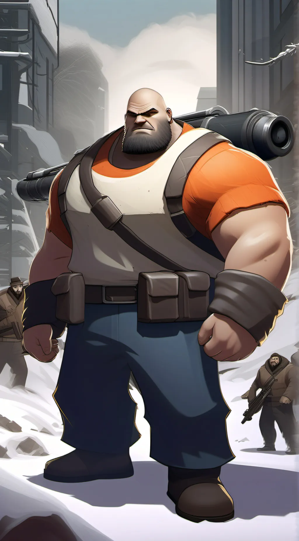 ai character: Heavy TF2 background