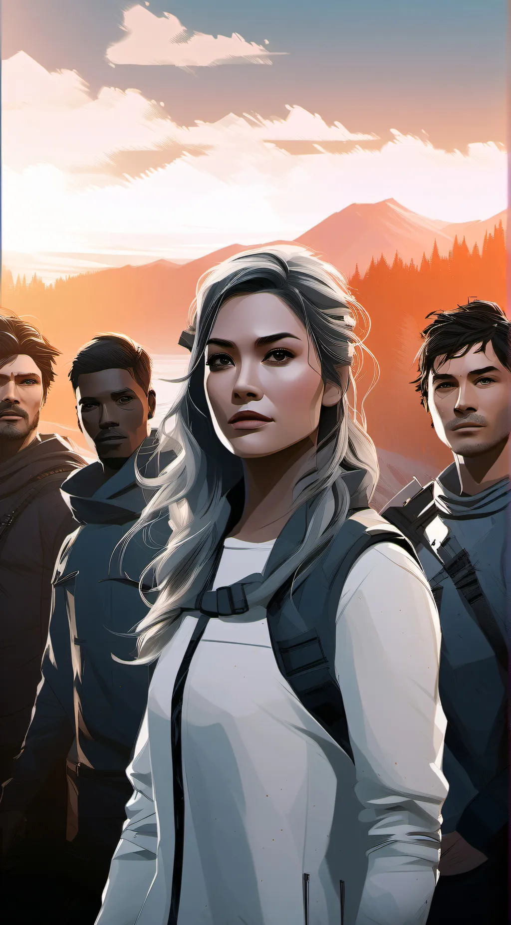 ai character: raven the 100 background