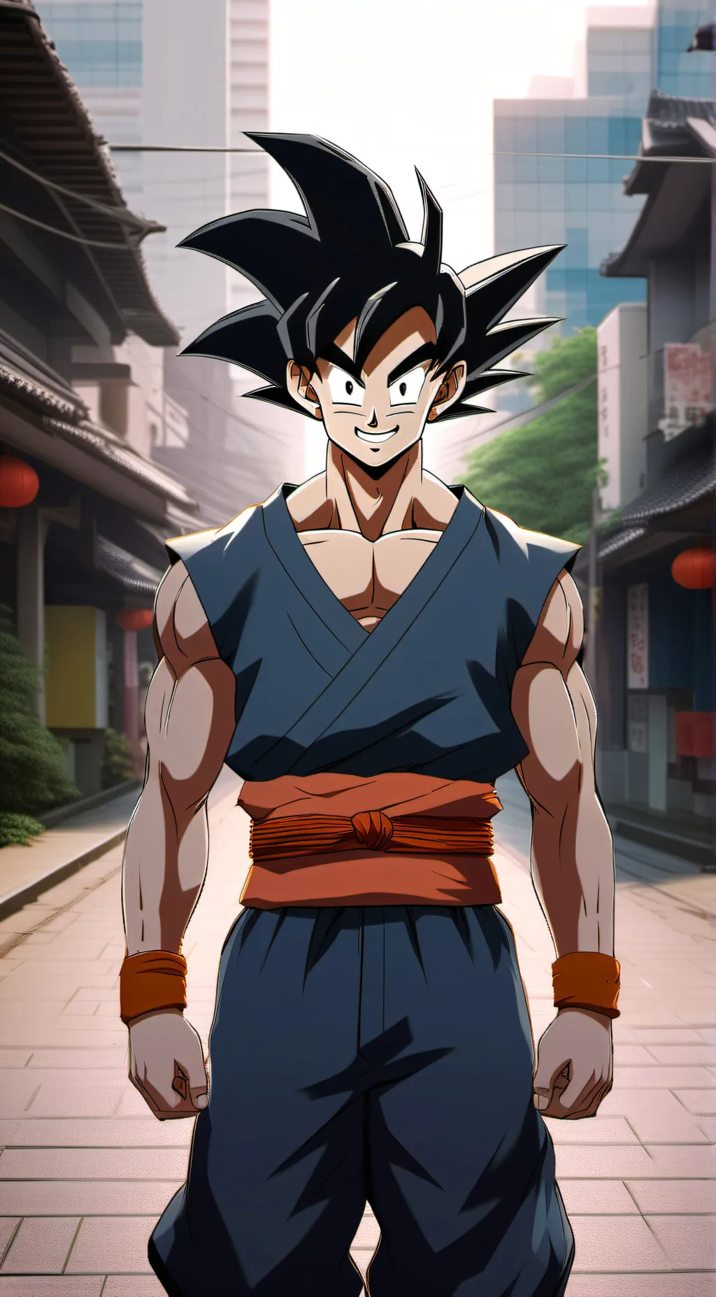 ai character: GOKU DBZ background