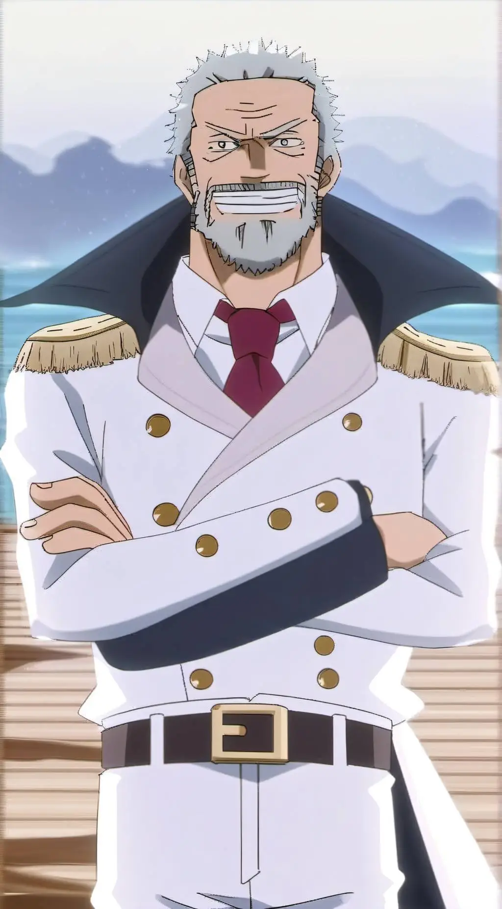 ai character: Monkey D Garp background