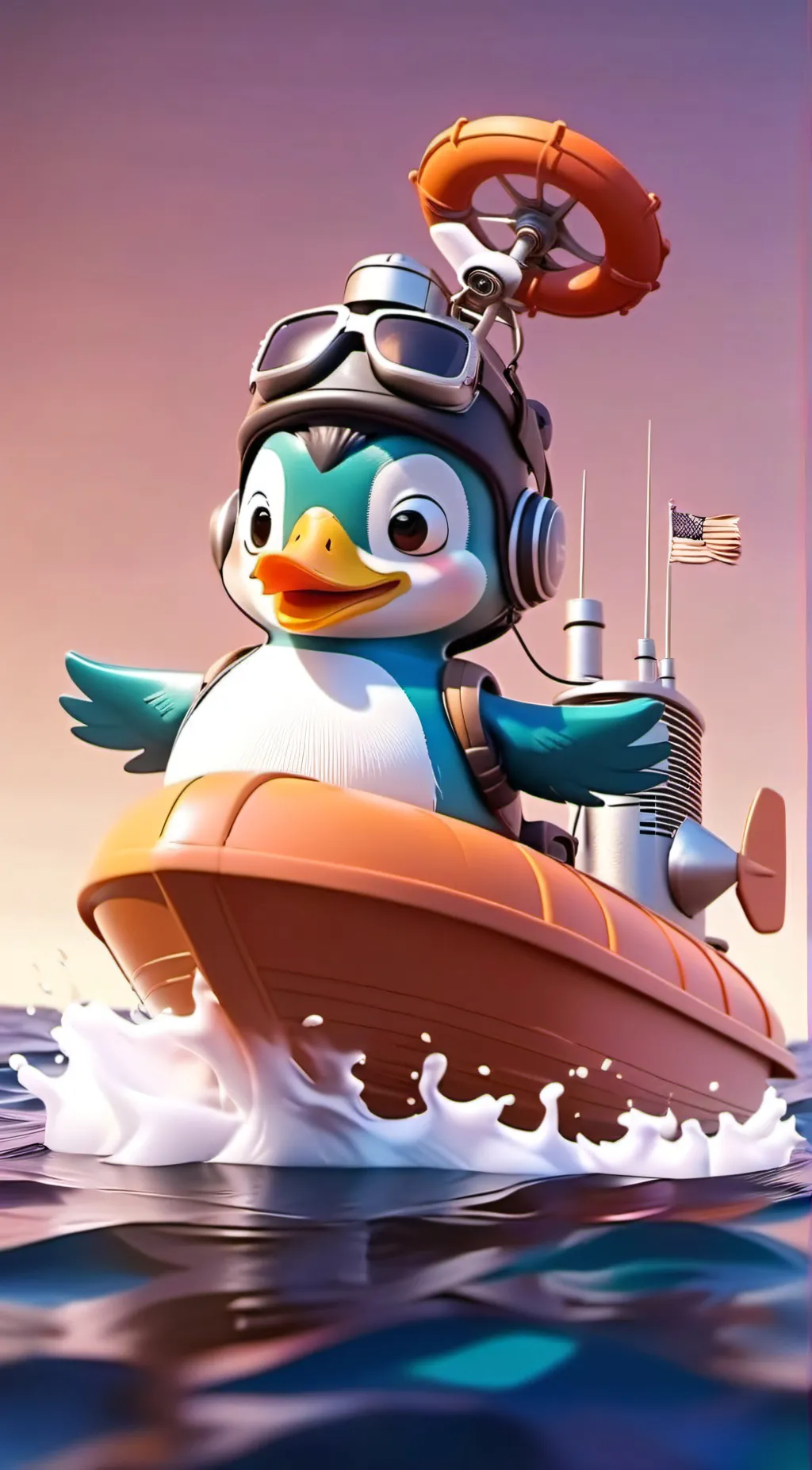 ai character: Ducky  background