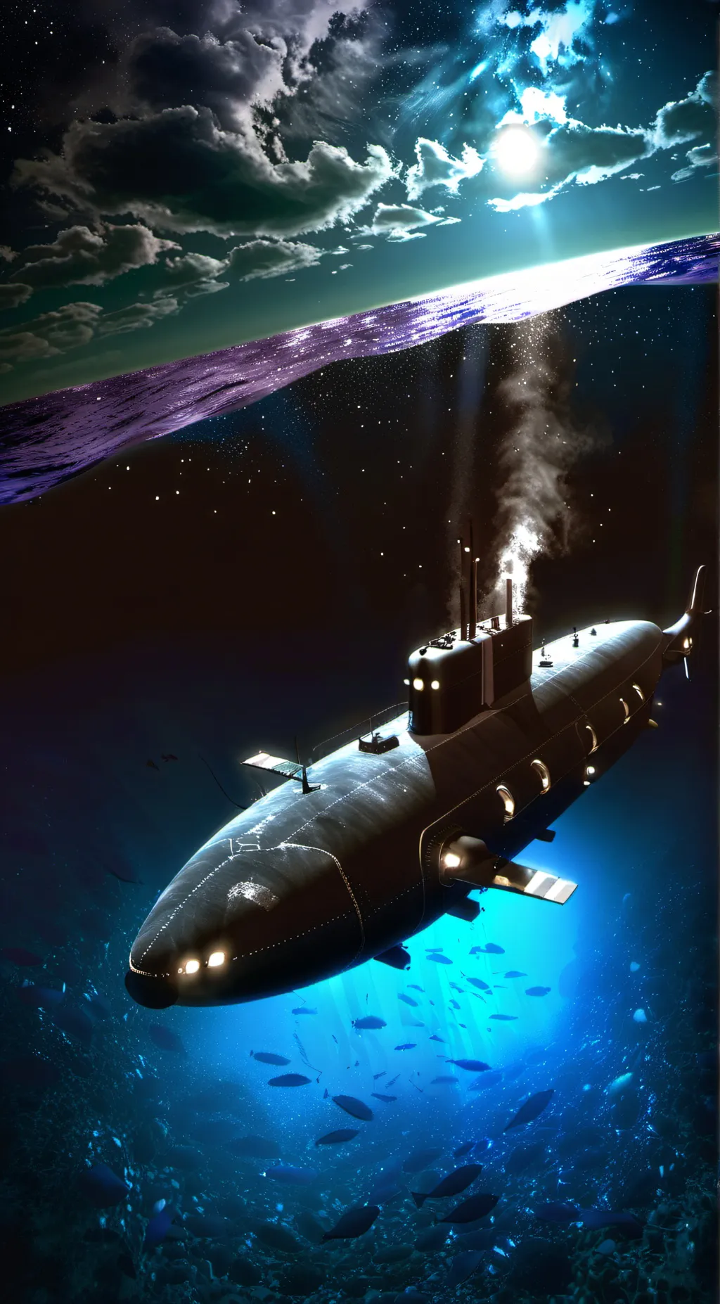 ai character: The deep of Terror background