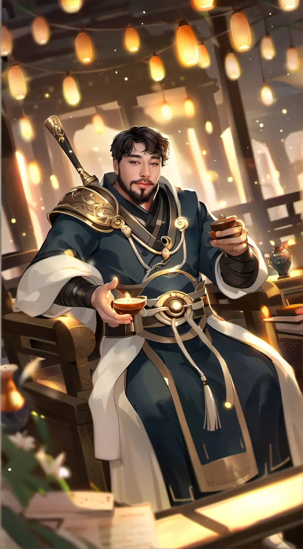 ai character: master oogway background