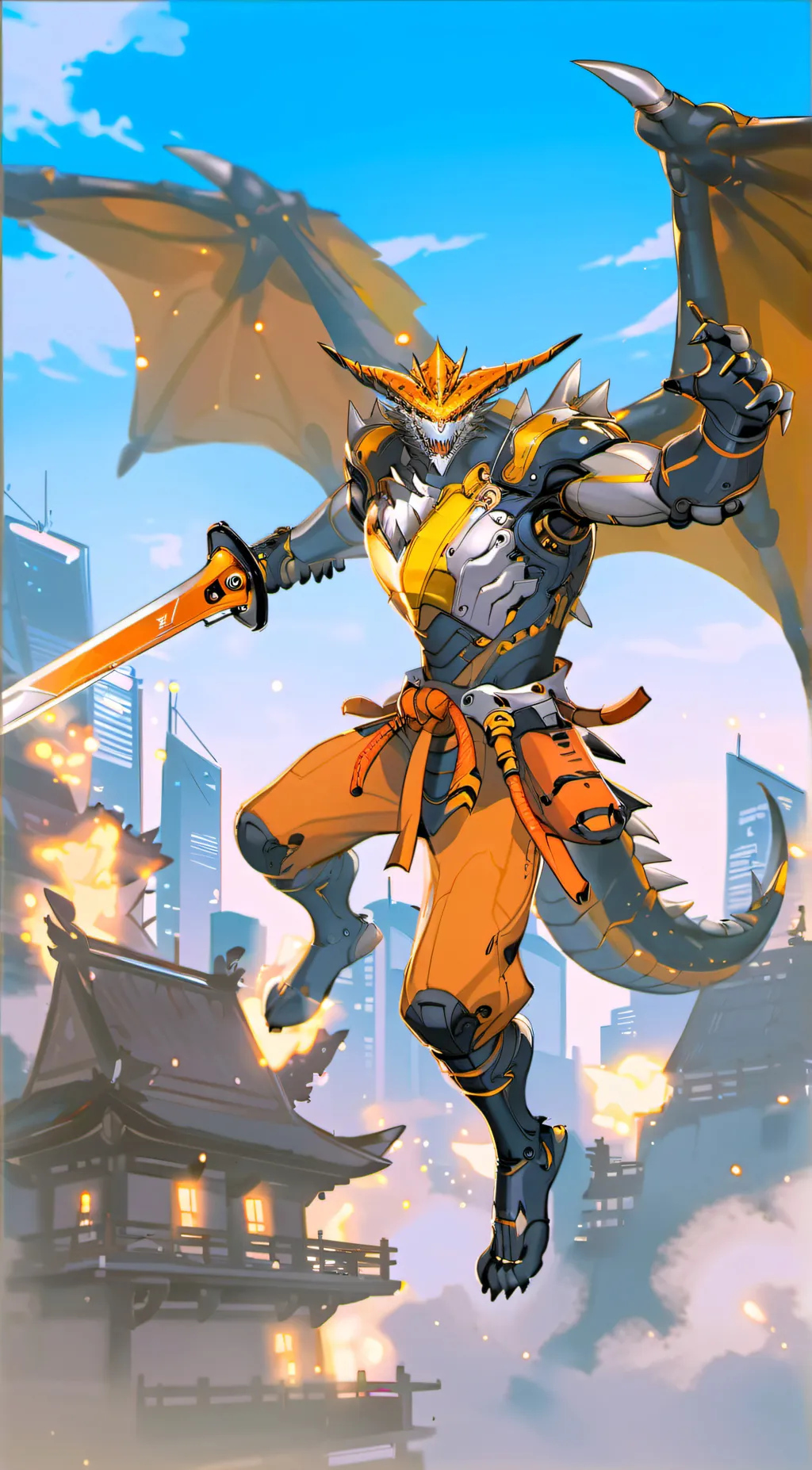 ai character: Ryu background