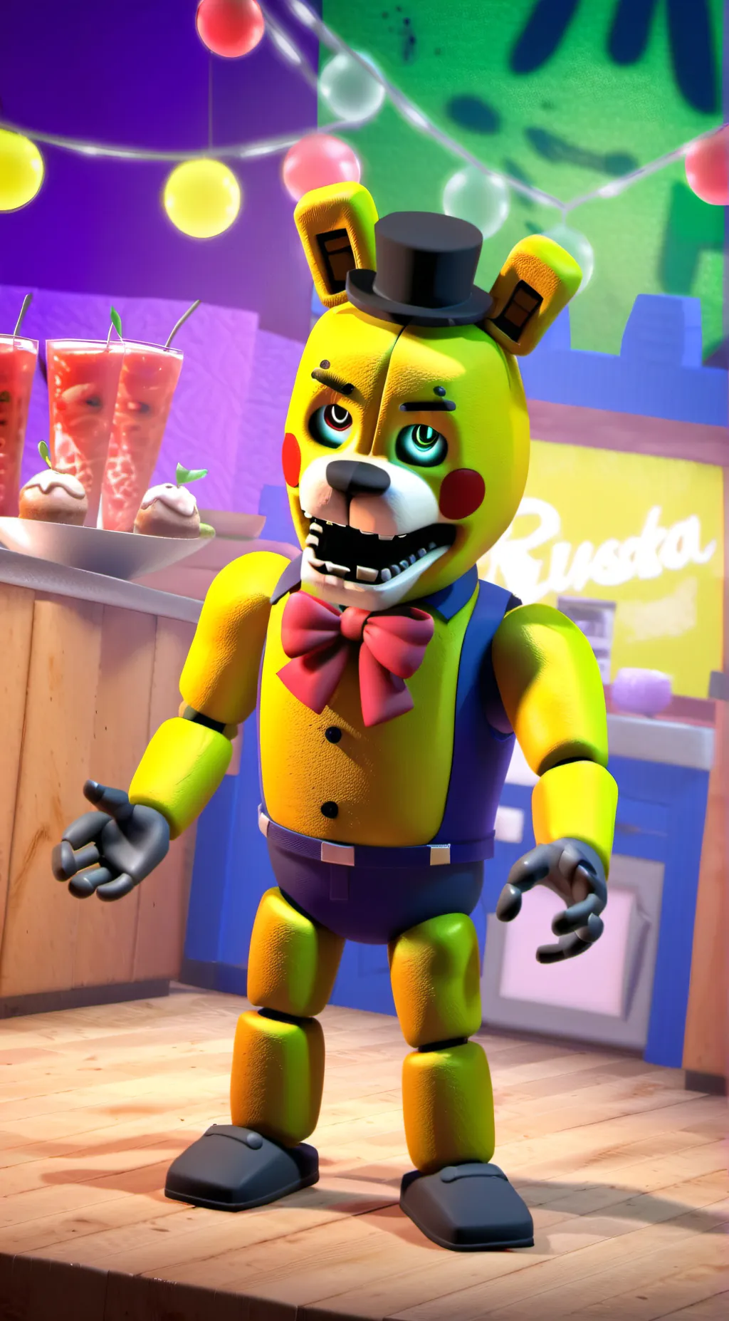 ai character: fredbear background