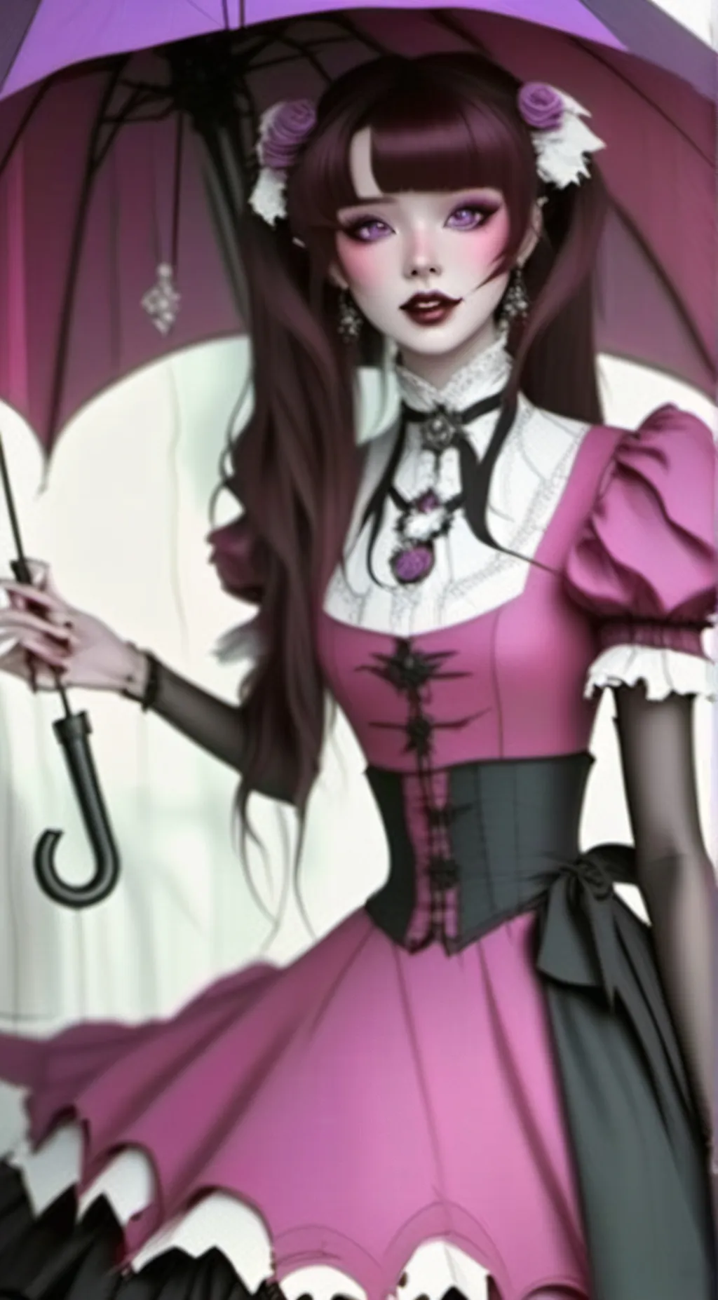 ai character: Draculaura background