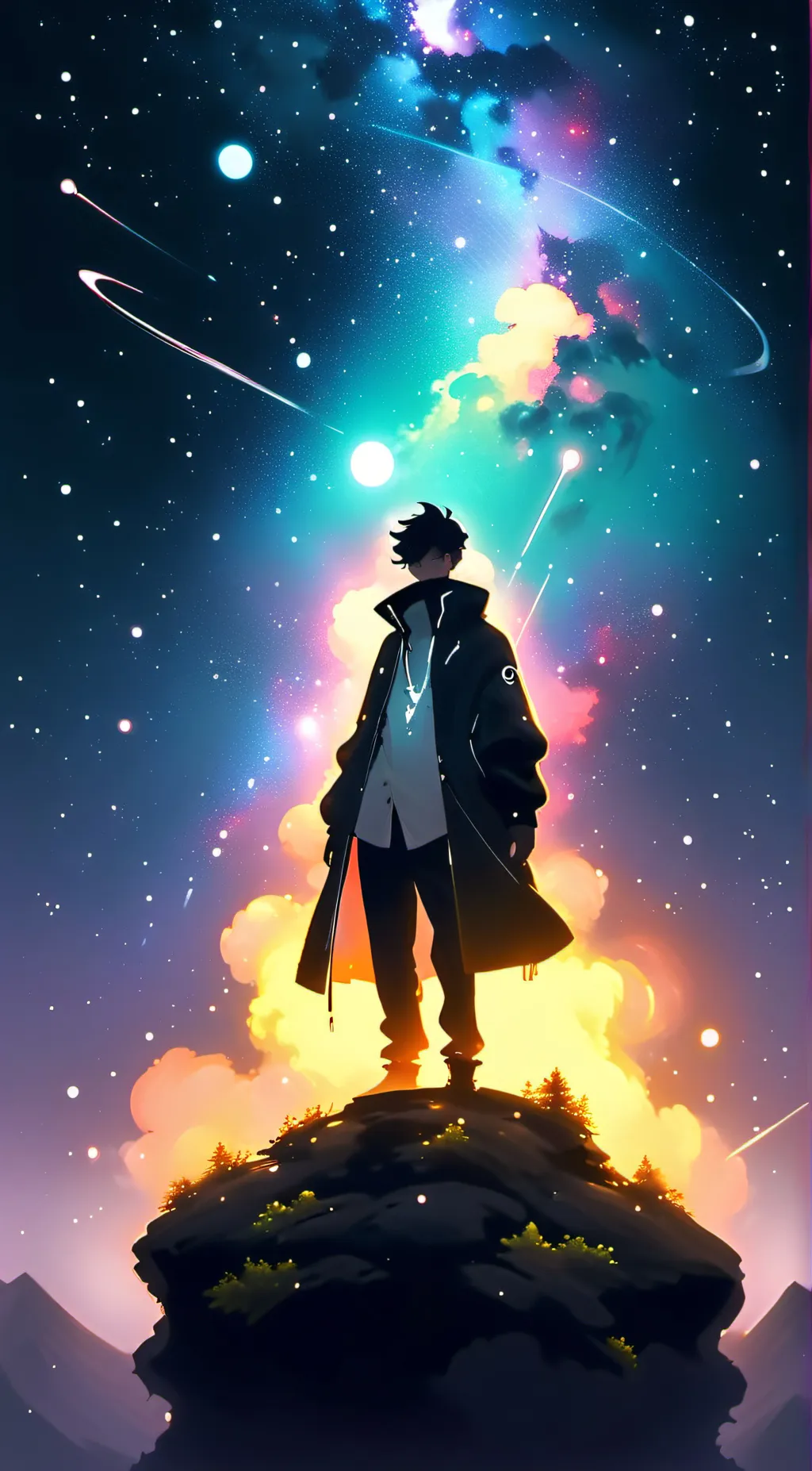 ai character: Cosmic  background