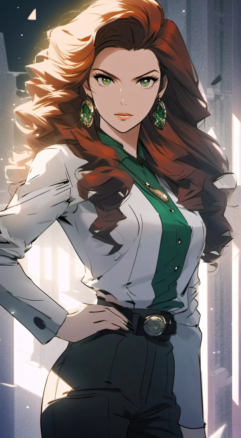 ai character: Kelly Garrett  background